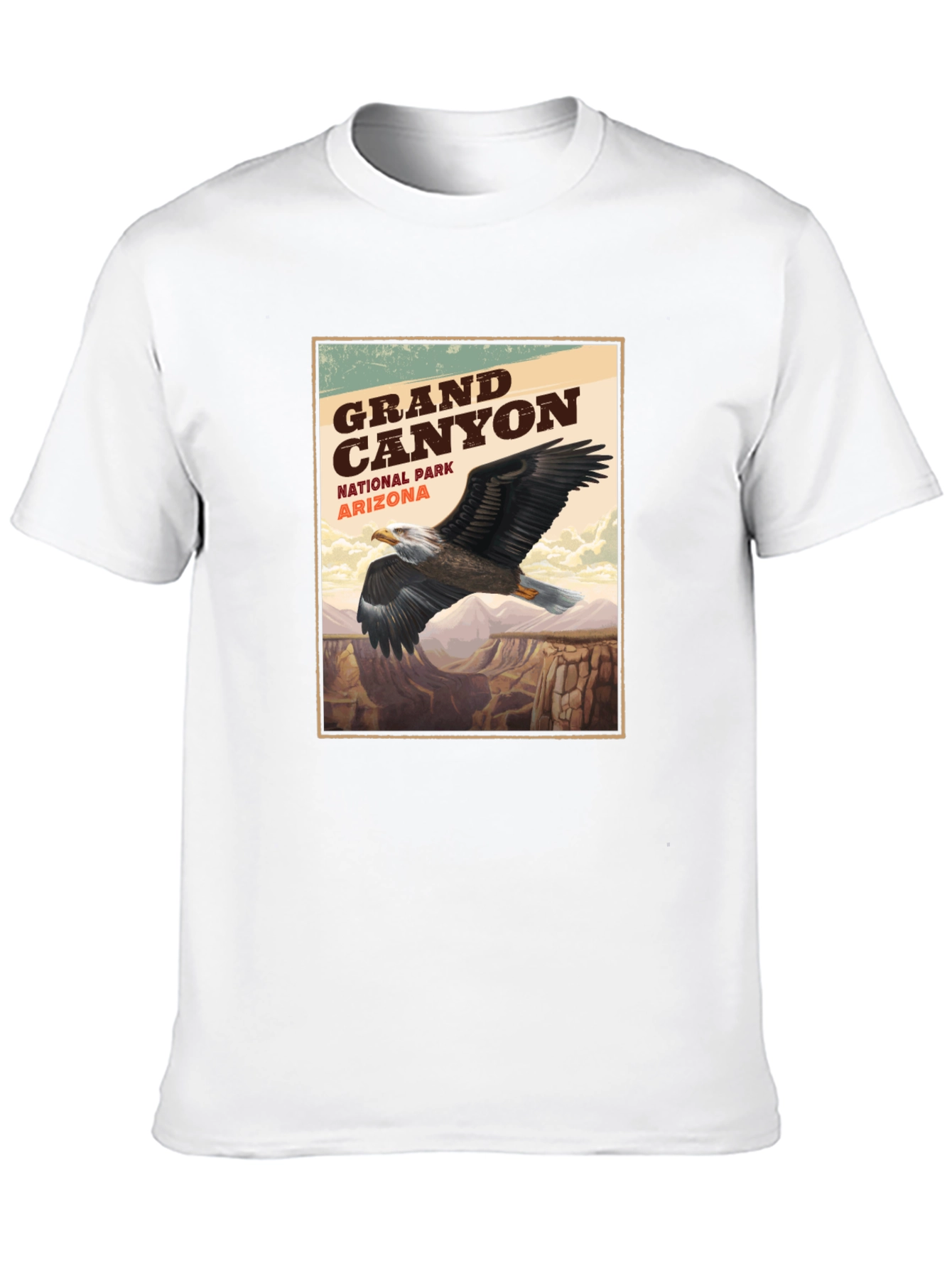 Grand Canyon Eagle Graphic Tee - Nature Adventure Shirt