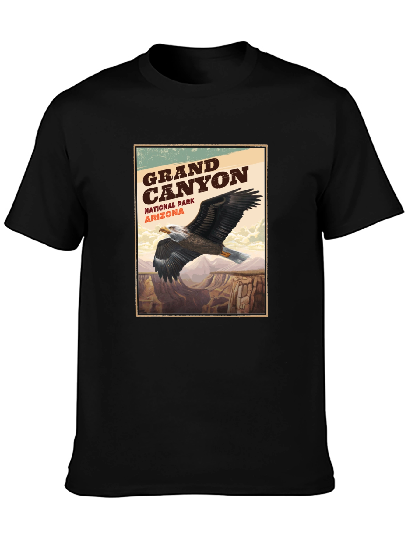 Grand Canyon Eagle Graphic Tee - Nature Adventure Shirt