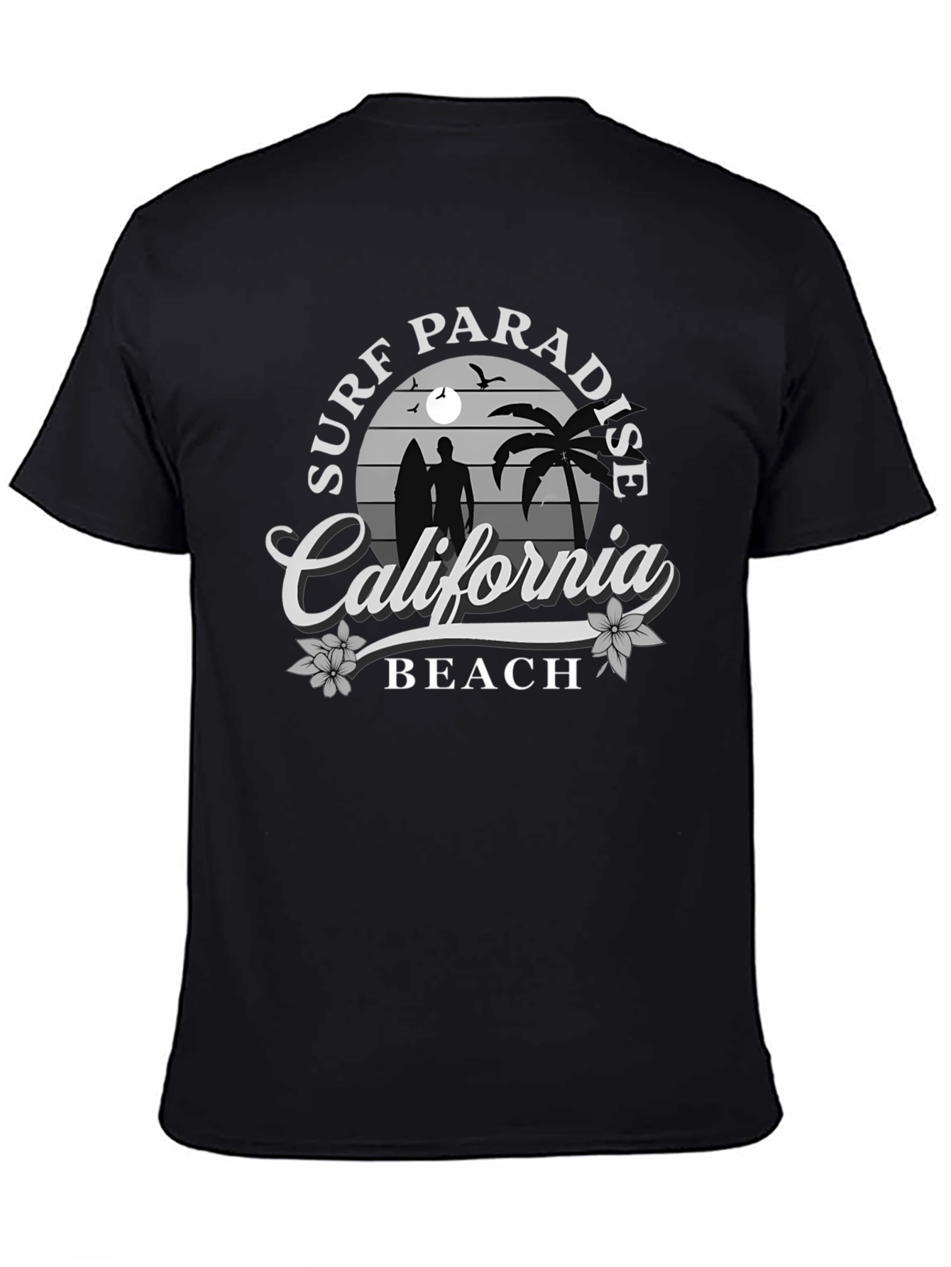 Surf Paradise California Beach Graphic T-Shirt