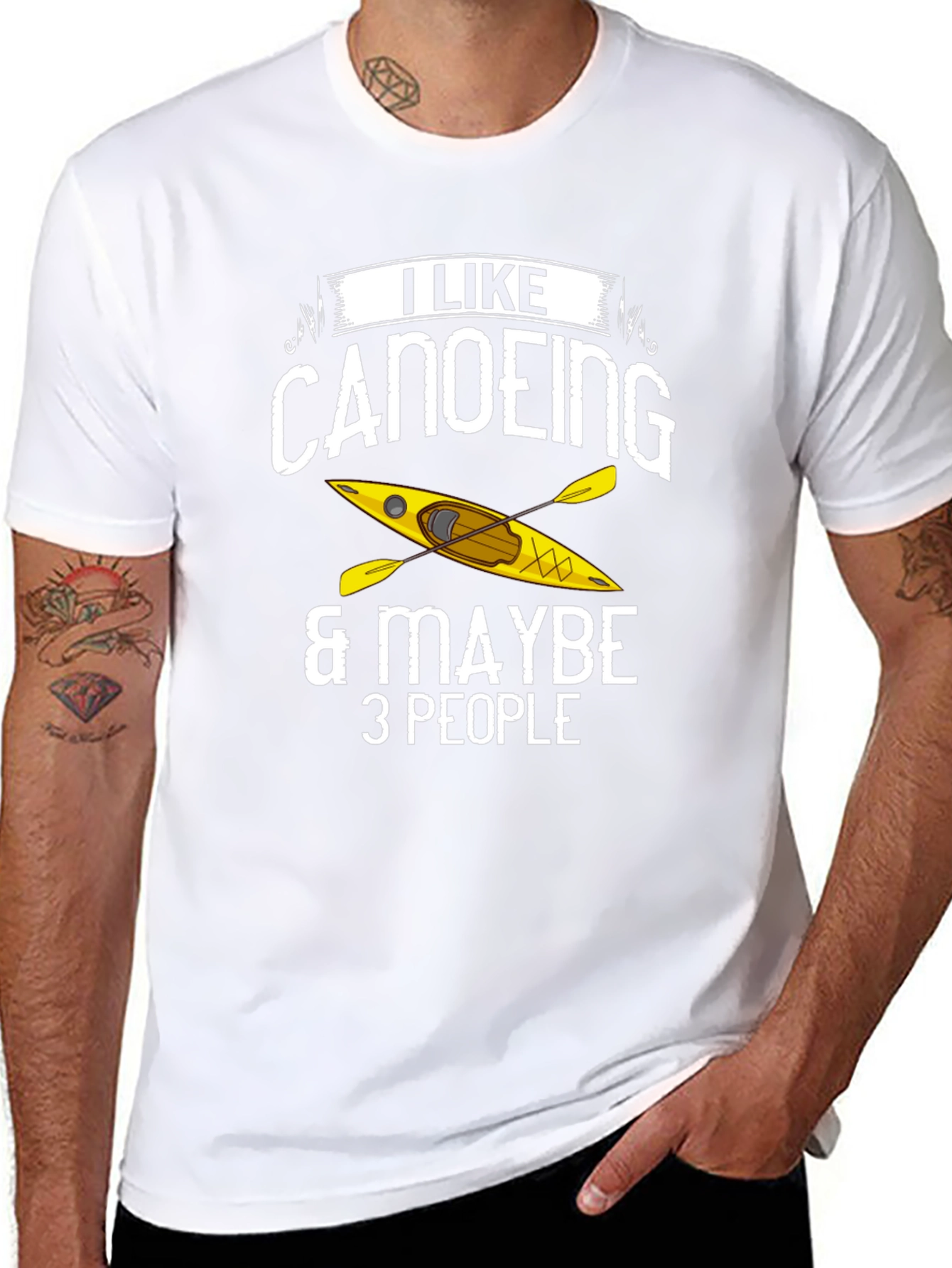 Canoeing T-Shirt: I Like Canoeing & Maybe 3 People