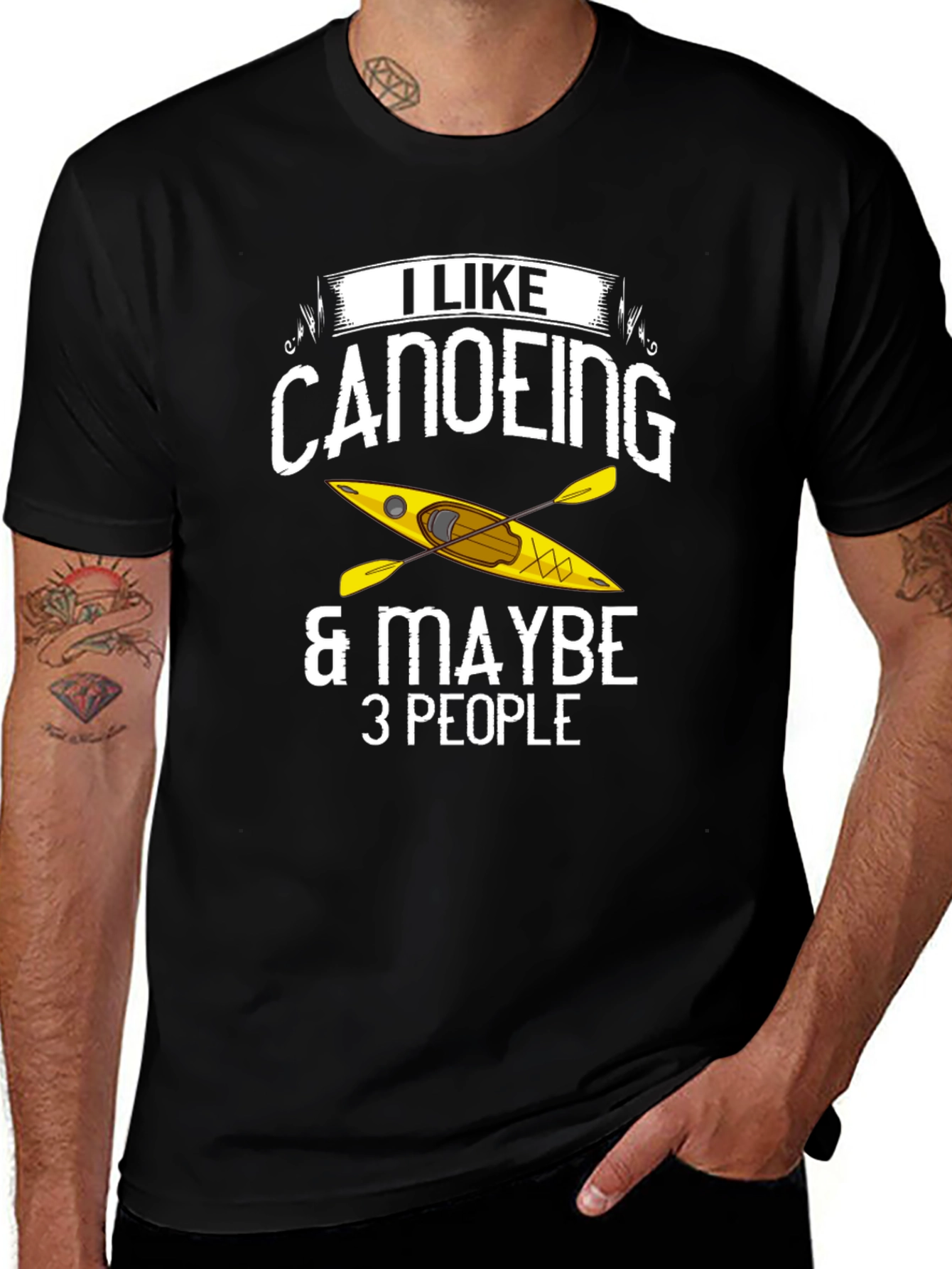 Canoeing T-Shirt: I Like Canoeing & Maybe 3 People