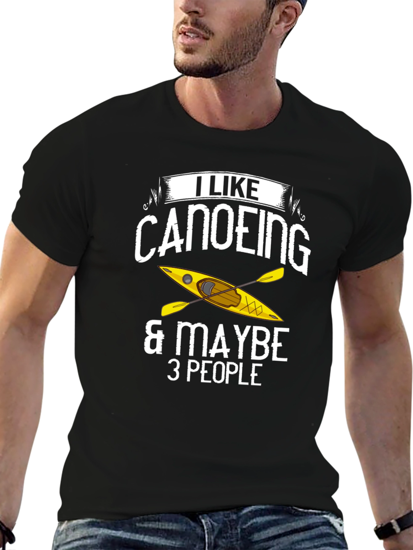 Canoeing T-Shirt: I Like Canoeing & Maybe 3 People