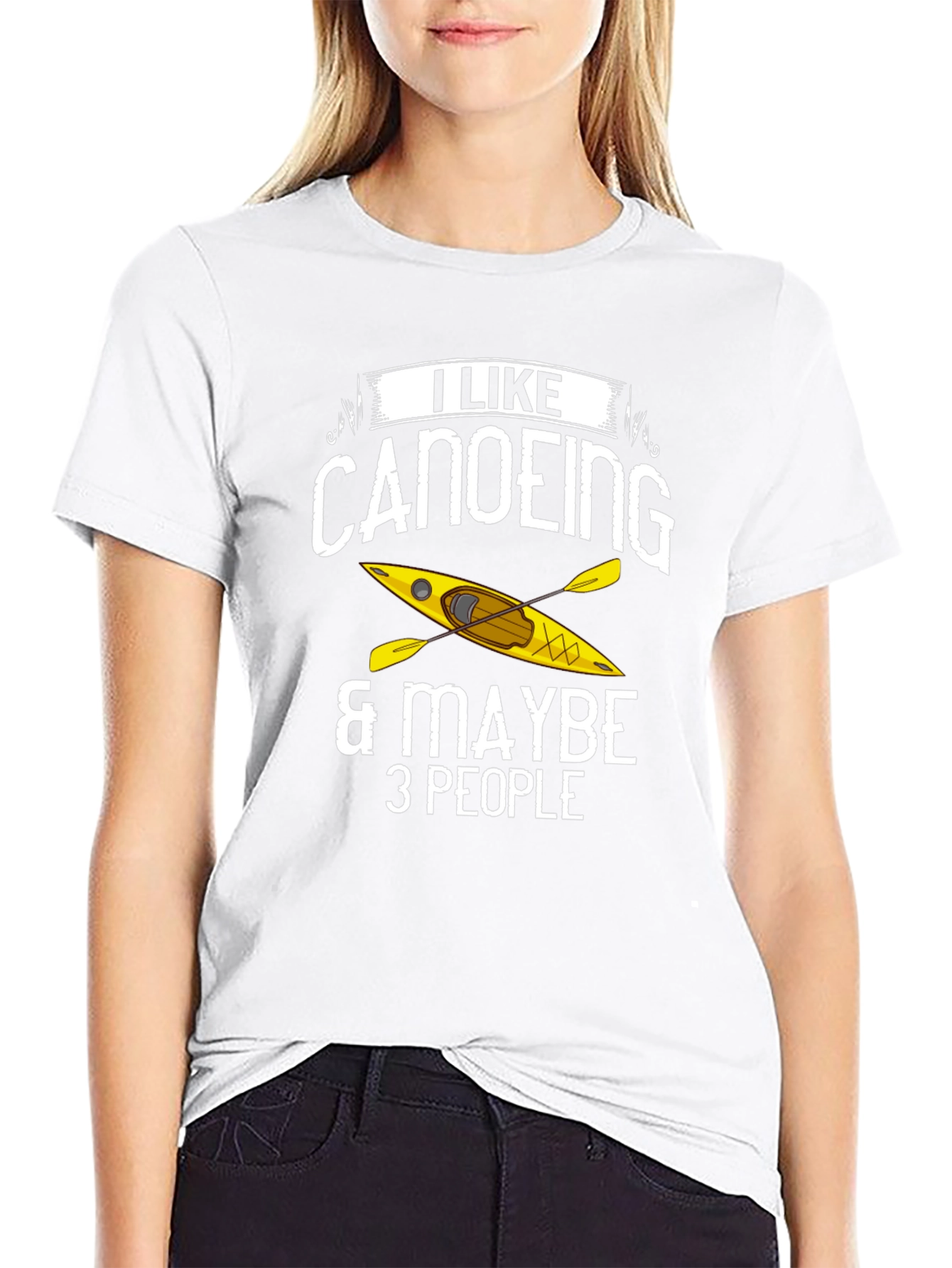 Canoeing T-Shirt: I Like Canoeing & Maybe 3 People