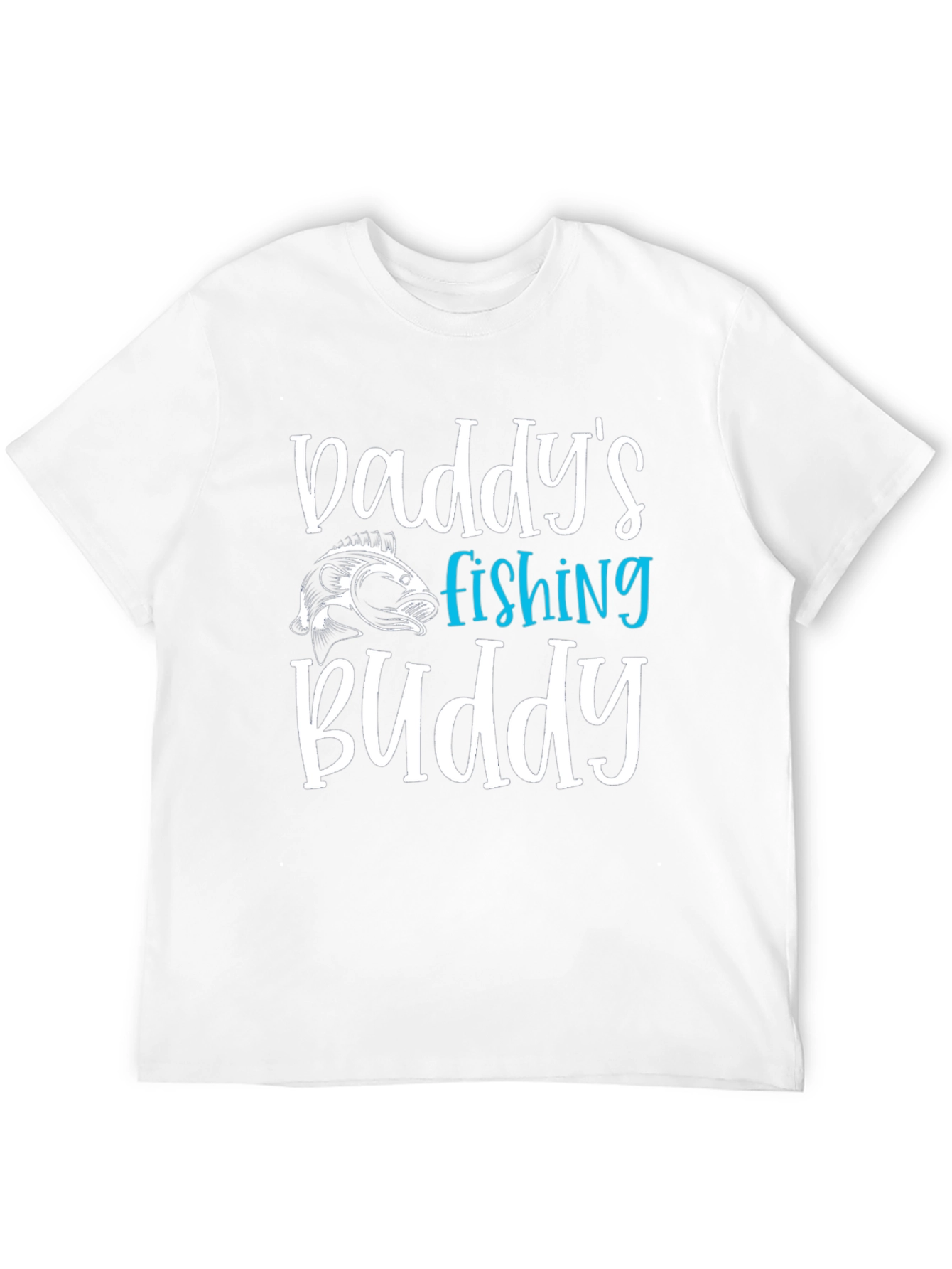 Daddys Fishing Buddy Black Graphic Tee