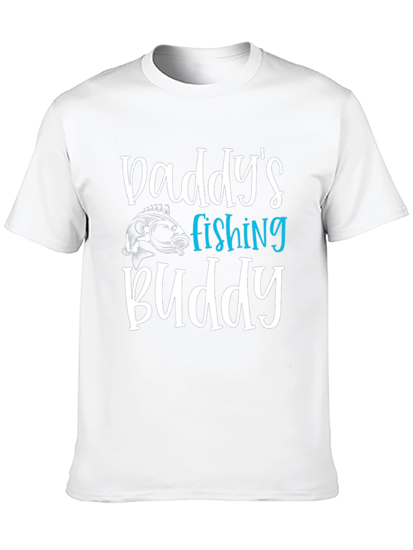 Daddys Fishing Buddy Black Graphic Tee