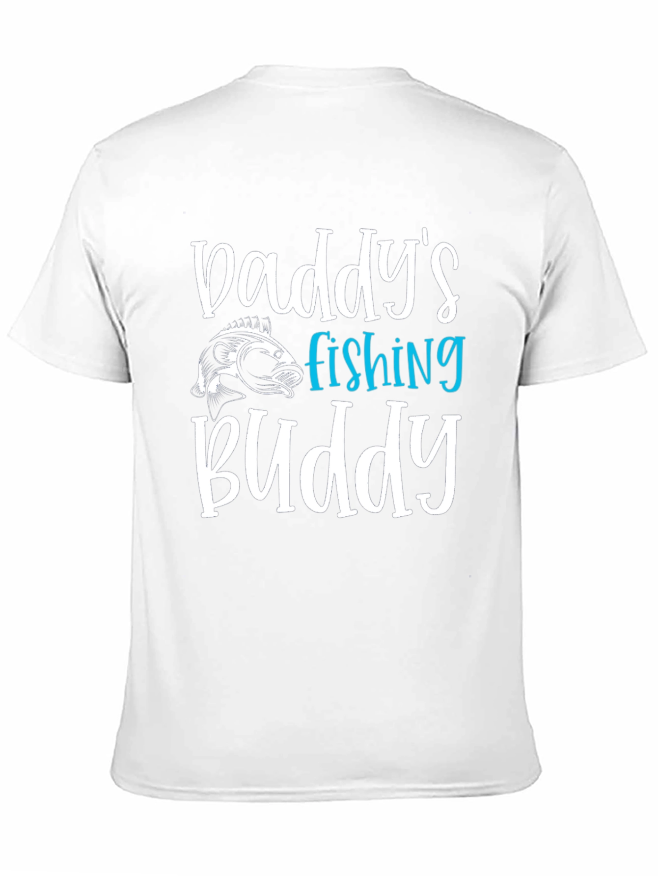Daddys Fishing Buddy Black Graphic Tee