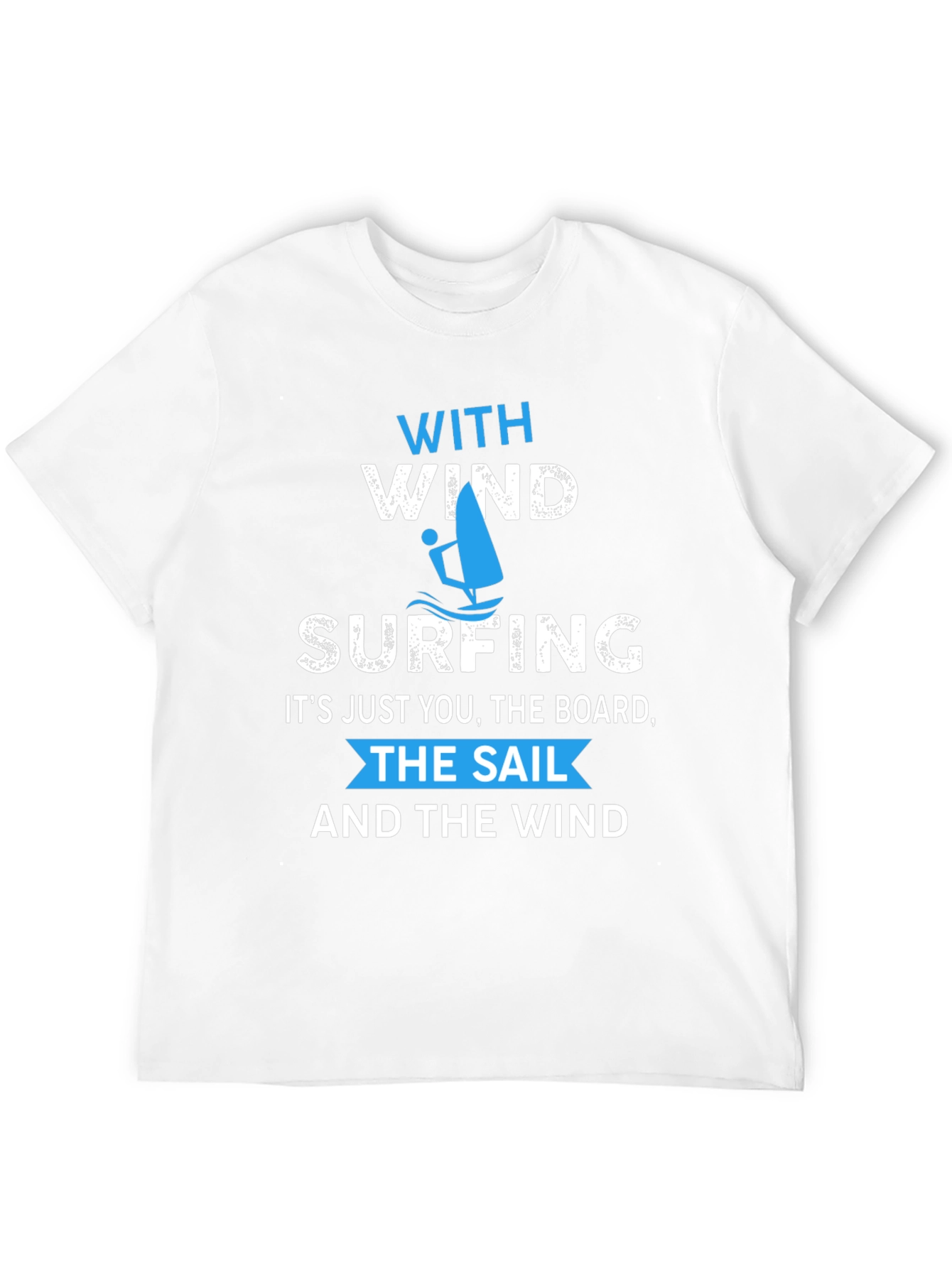 Windsurfing T-Shirt: With Wind & Waves Graphic Tee