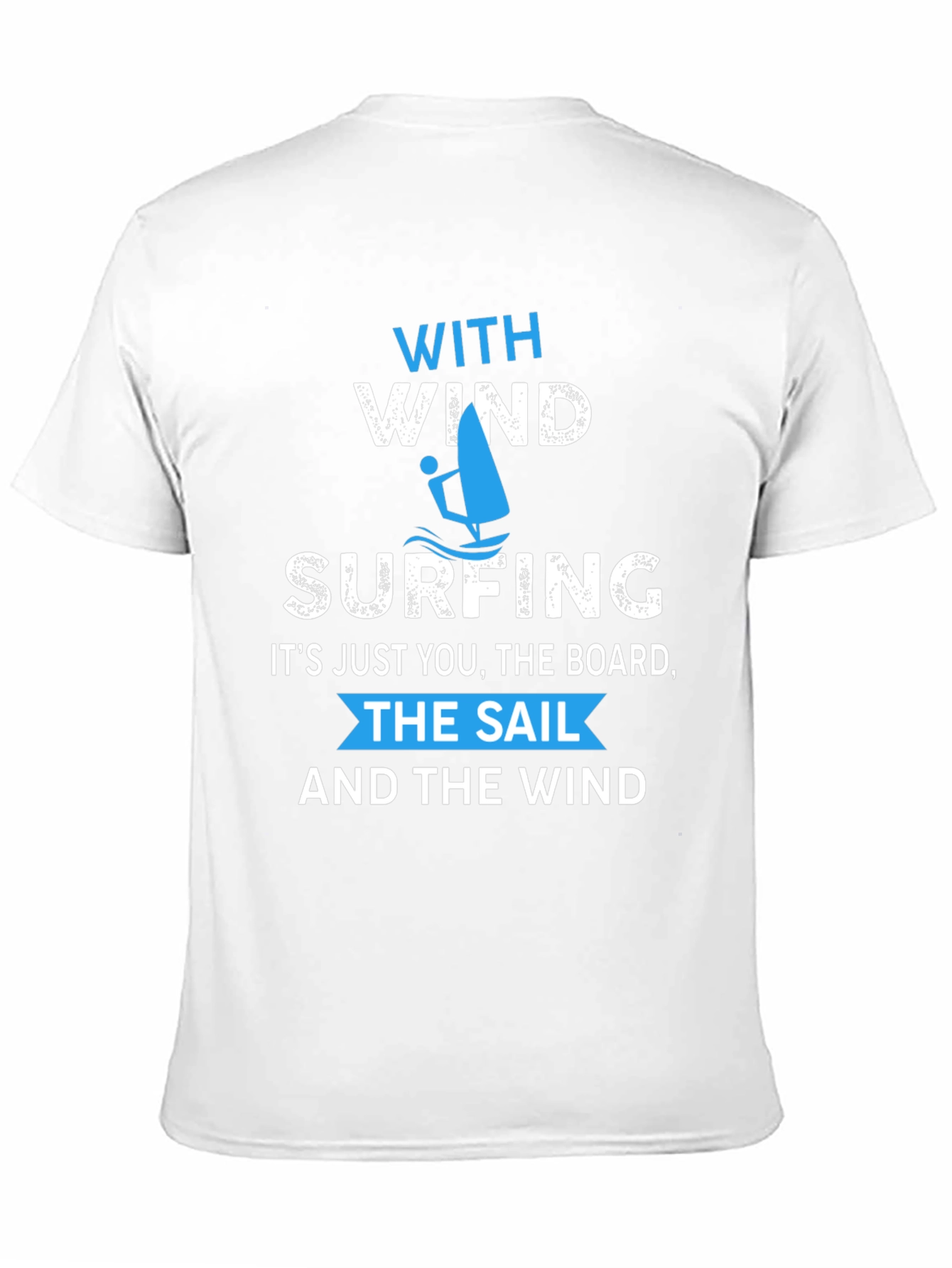 Windsurfing T-Shirt: With Wind & Waves Graphic Tee