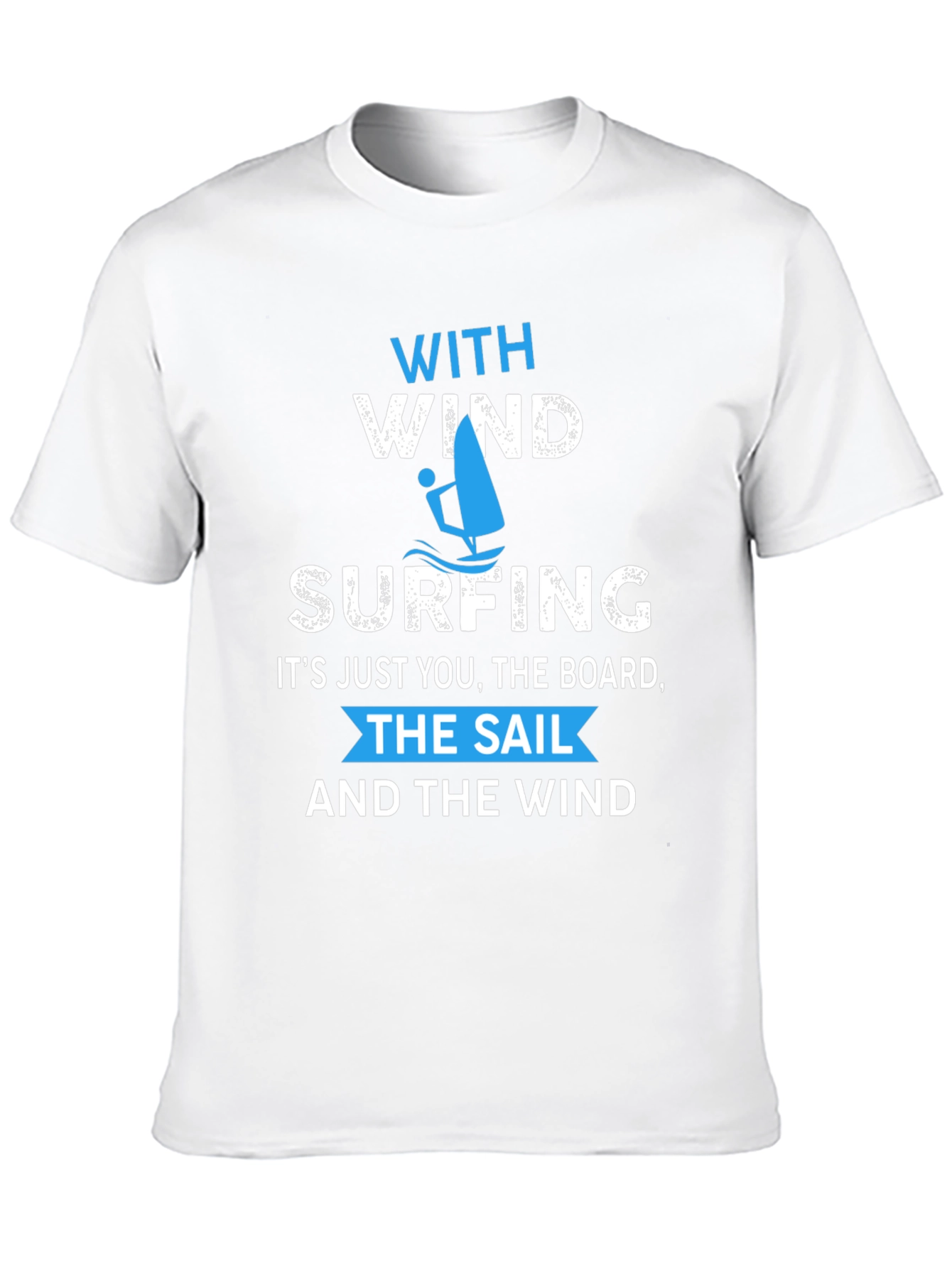 Windsurfing T-Shirt: With Wind & Waves Graphic Tee