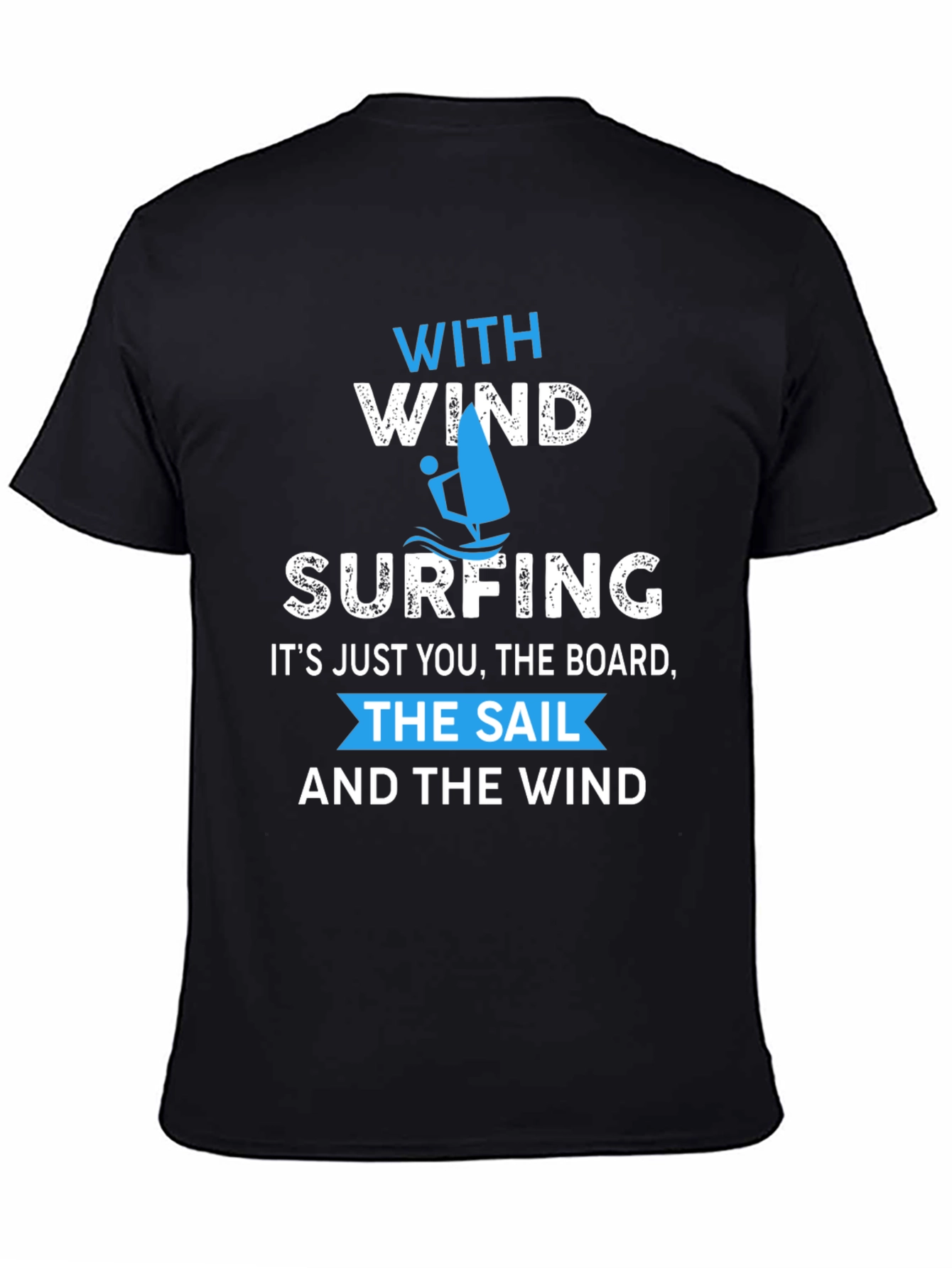 Windsurfing T-Shirt: With Wind & Waves Graphic Tee