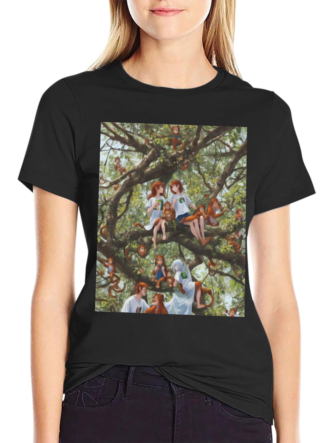 Monkey Tree T-Shirt - Unique Graphic Tee