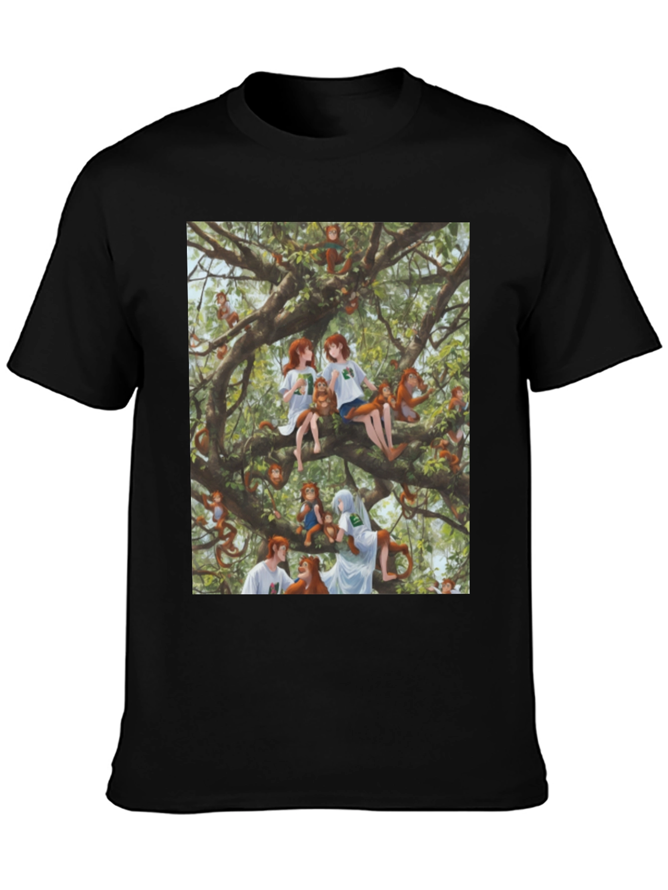 Monkey Tree T-Shirt - Unique Graphic Tee