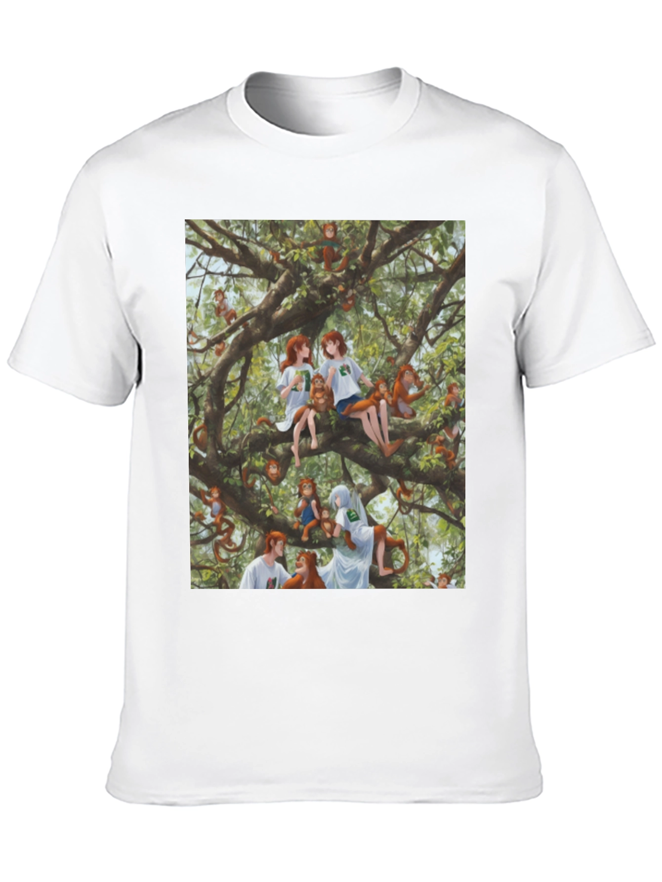 Monkey Tree T-Shirt - Unique Graphic Tee