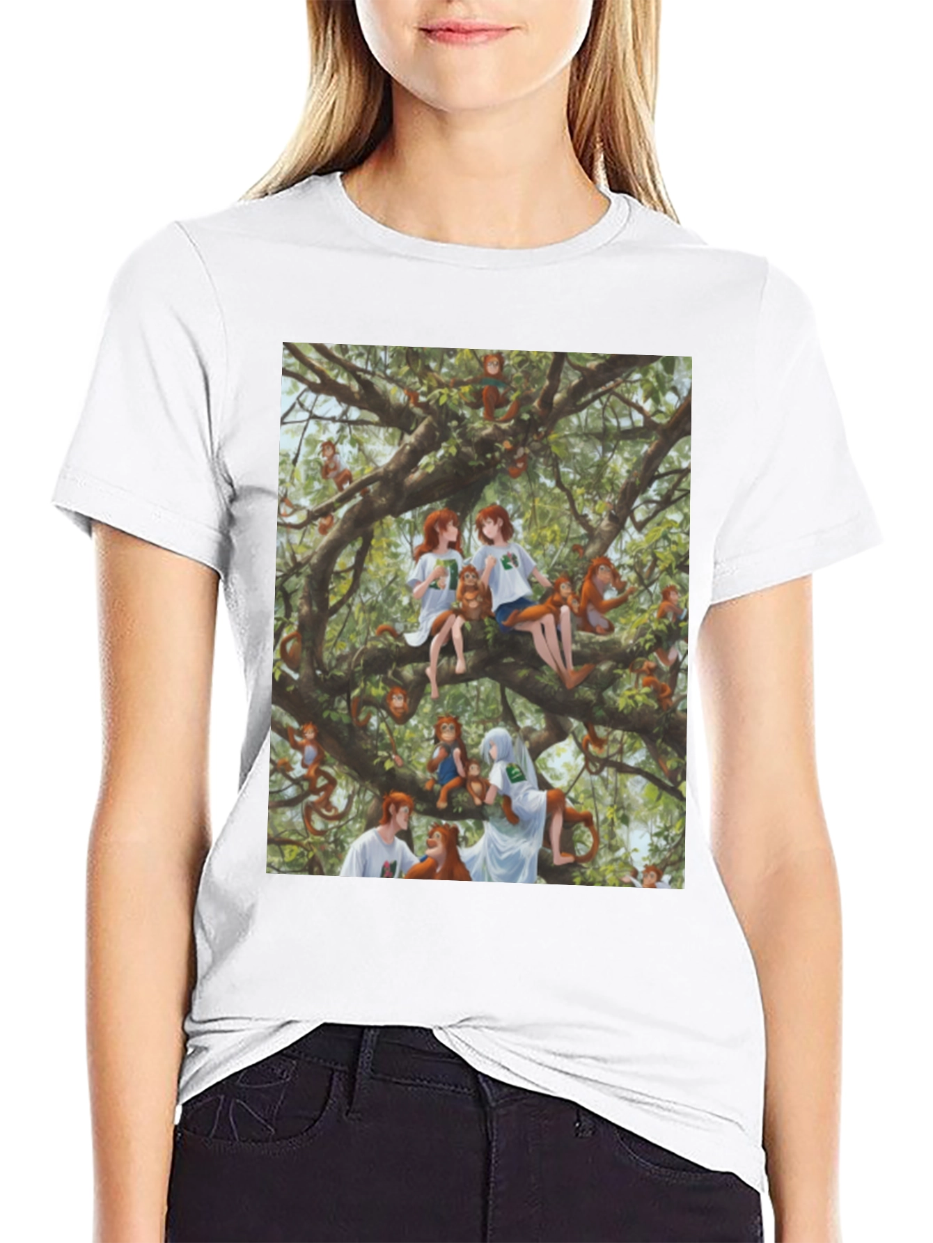 Monkey Tree T-Shirt - Unique Graphic Tee