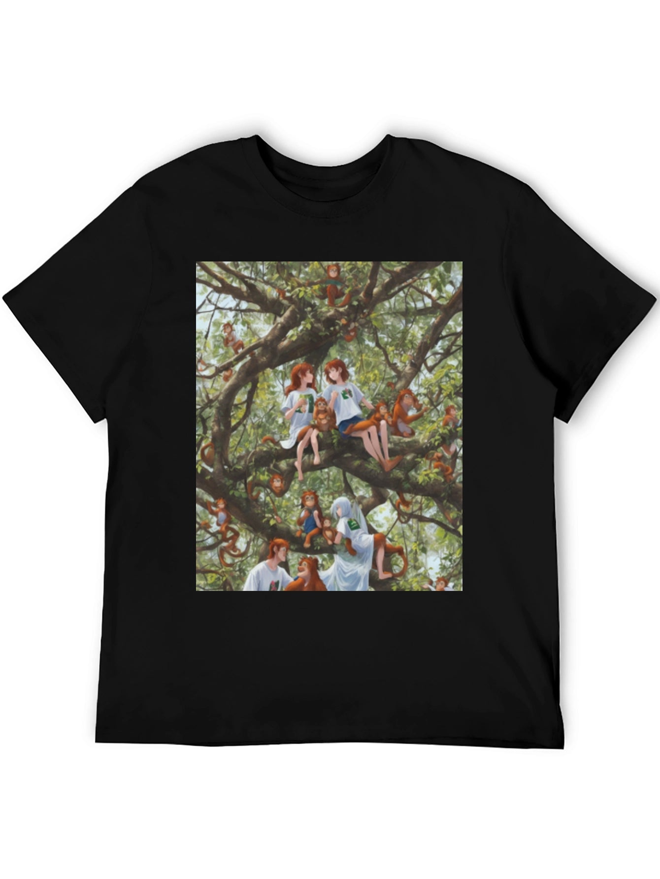 Monkey Tree T-Shirt - Unique Graphic Tee