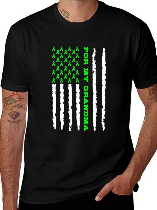 For My Grandma Awareness Ribbon Graphic Tee