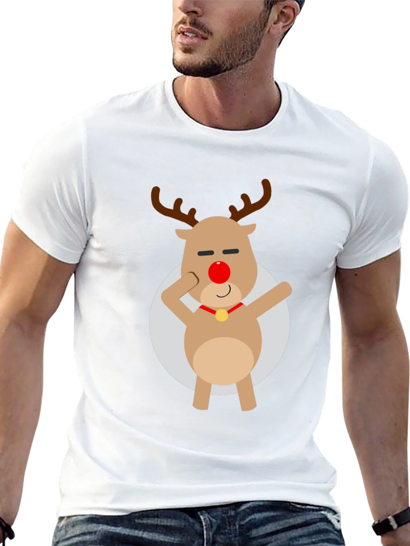 Rudolph Dab T-Shirt - Holiday Cheer
