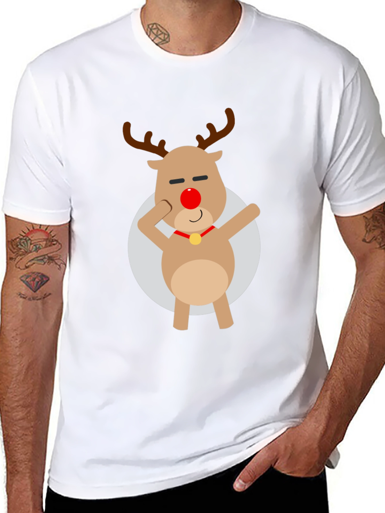 Rudolph Dab T-Shirt - Holiday Cheer