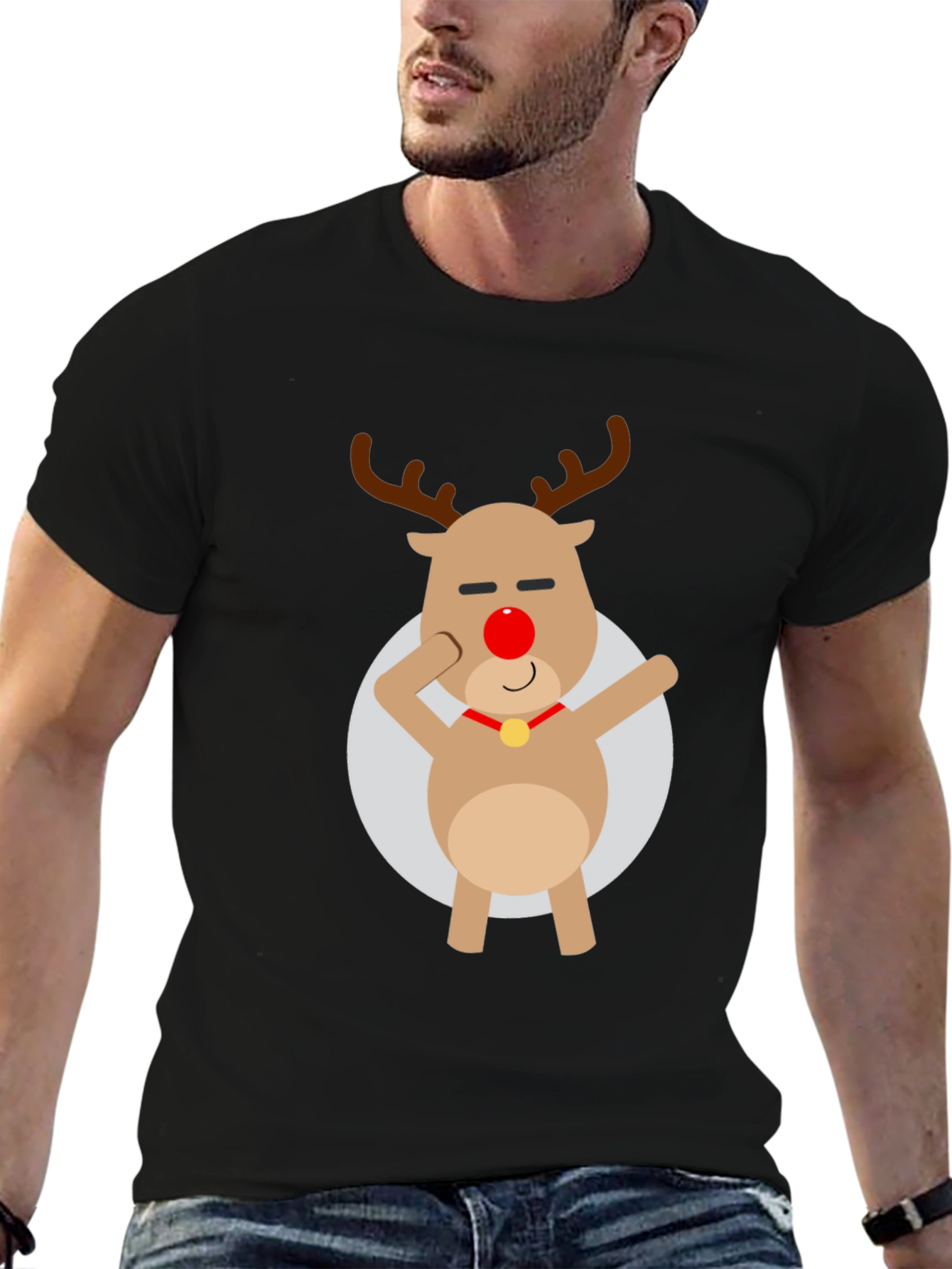 Rudolph Dab T-Shirt - Holiday Cheer