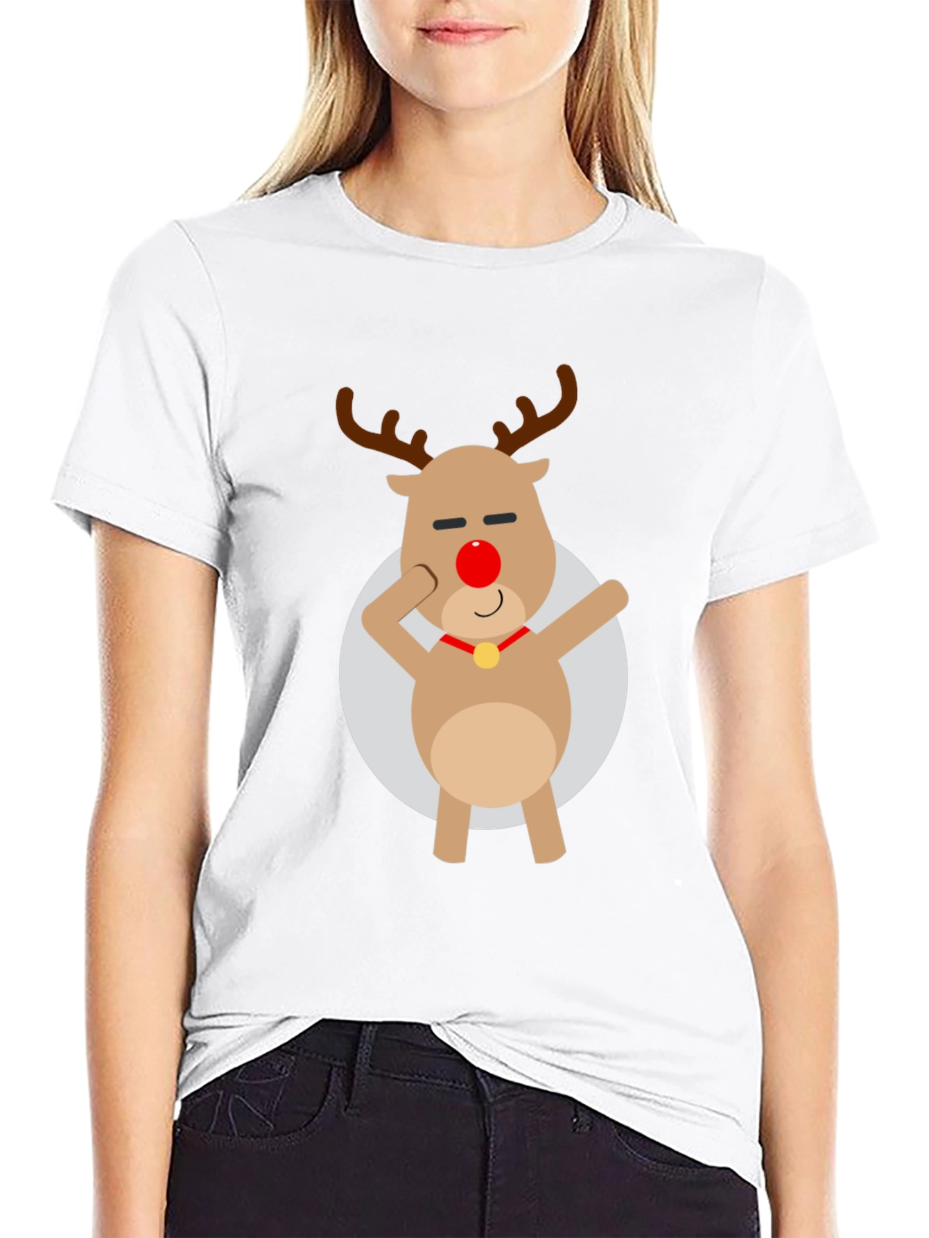 Rudolph Dab T-Shirt - Holiday Cheer