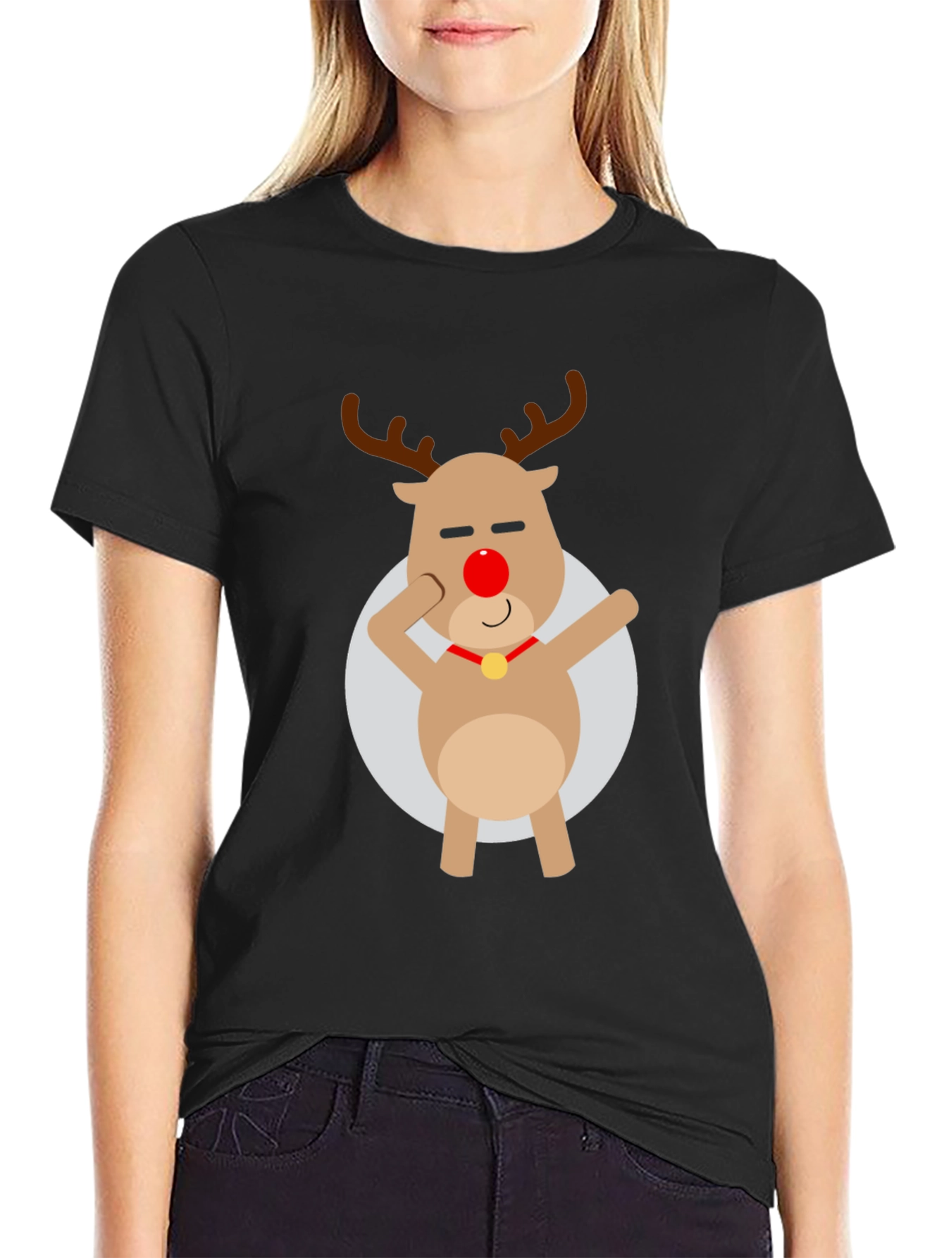 Rudolph Dab T-Shirt - Holiday Cheer