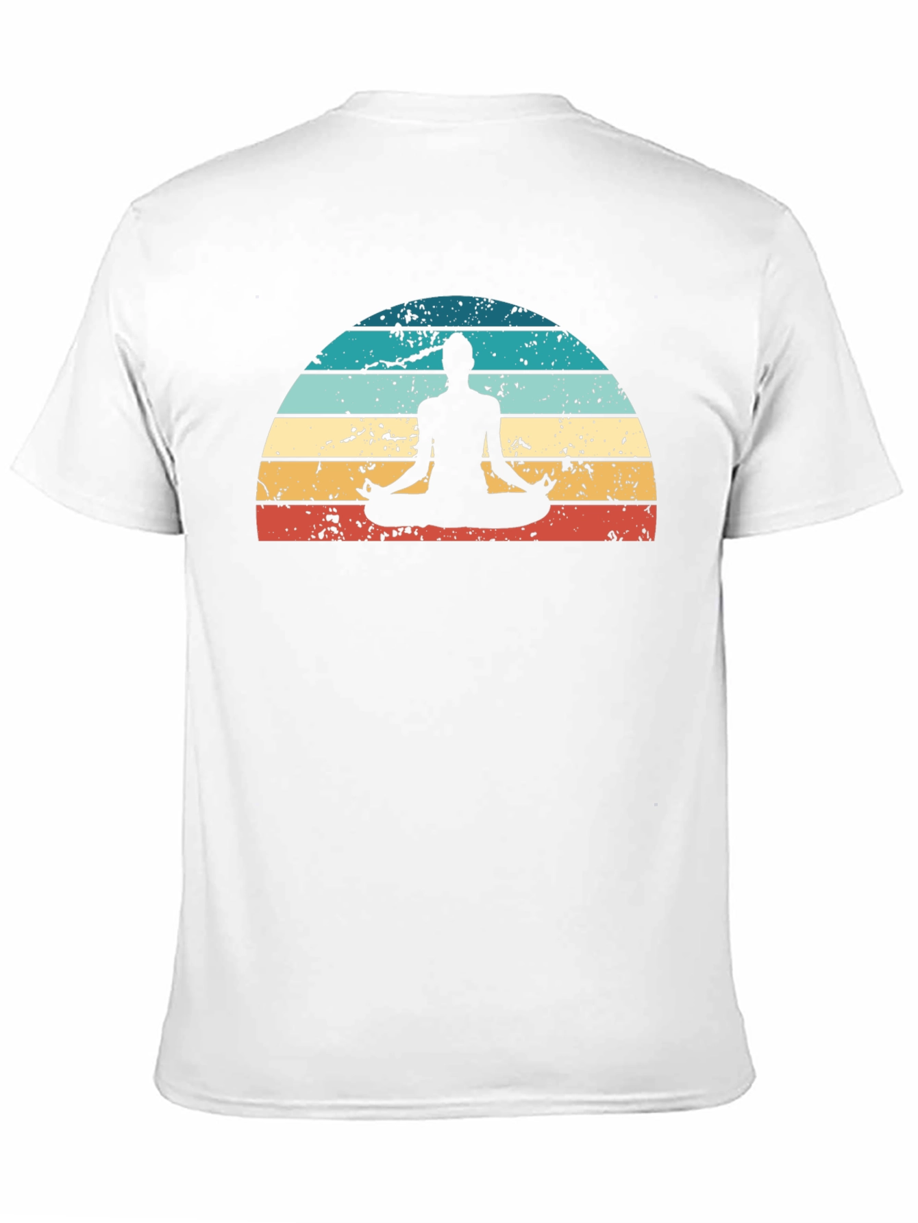 Retro Sunset Yoga Meditation T-Shirt