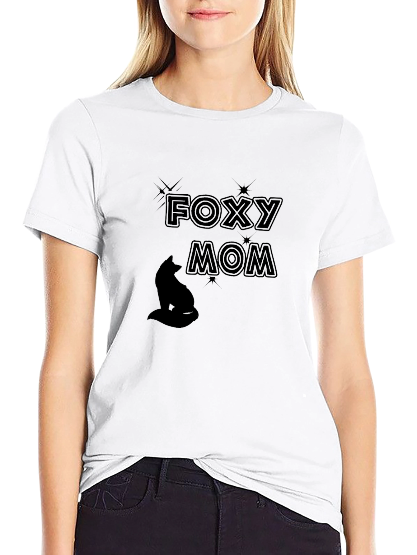 Foxy Mom T-Shirt - Stylish Graphic Tee