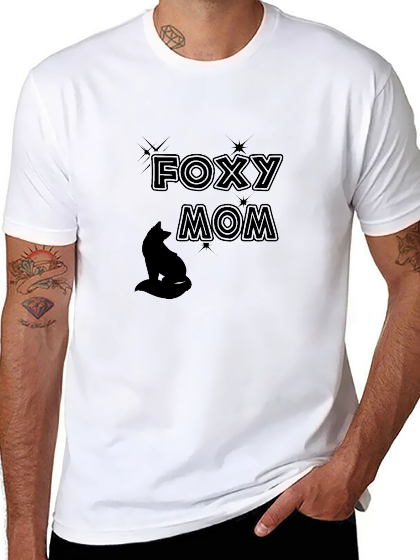 Foxy Mom T-Shirt - Stylish Graphic Tee
