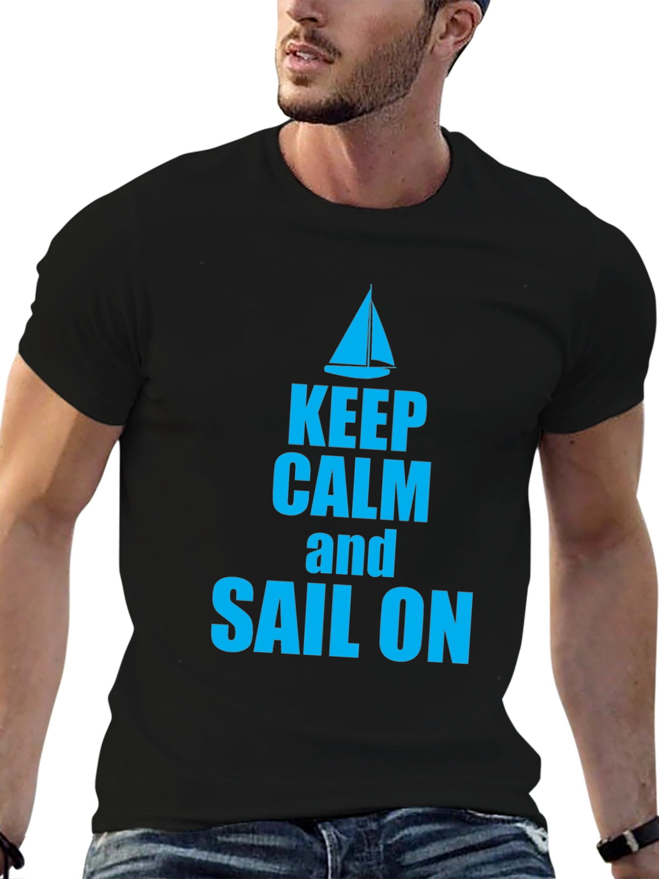 Keep Calm and Sail On Graphic T-Shirt