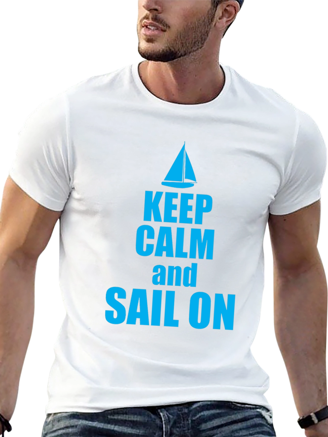 Keep Calm and Sail On Graphic T-Shirt