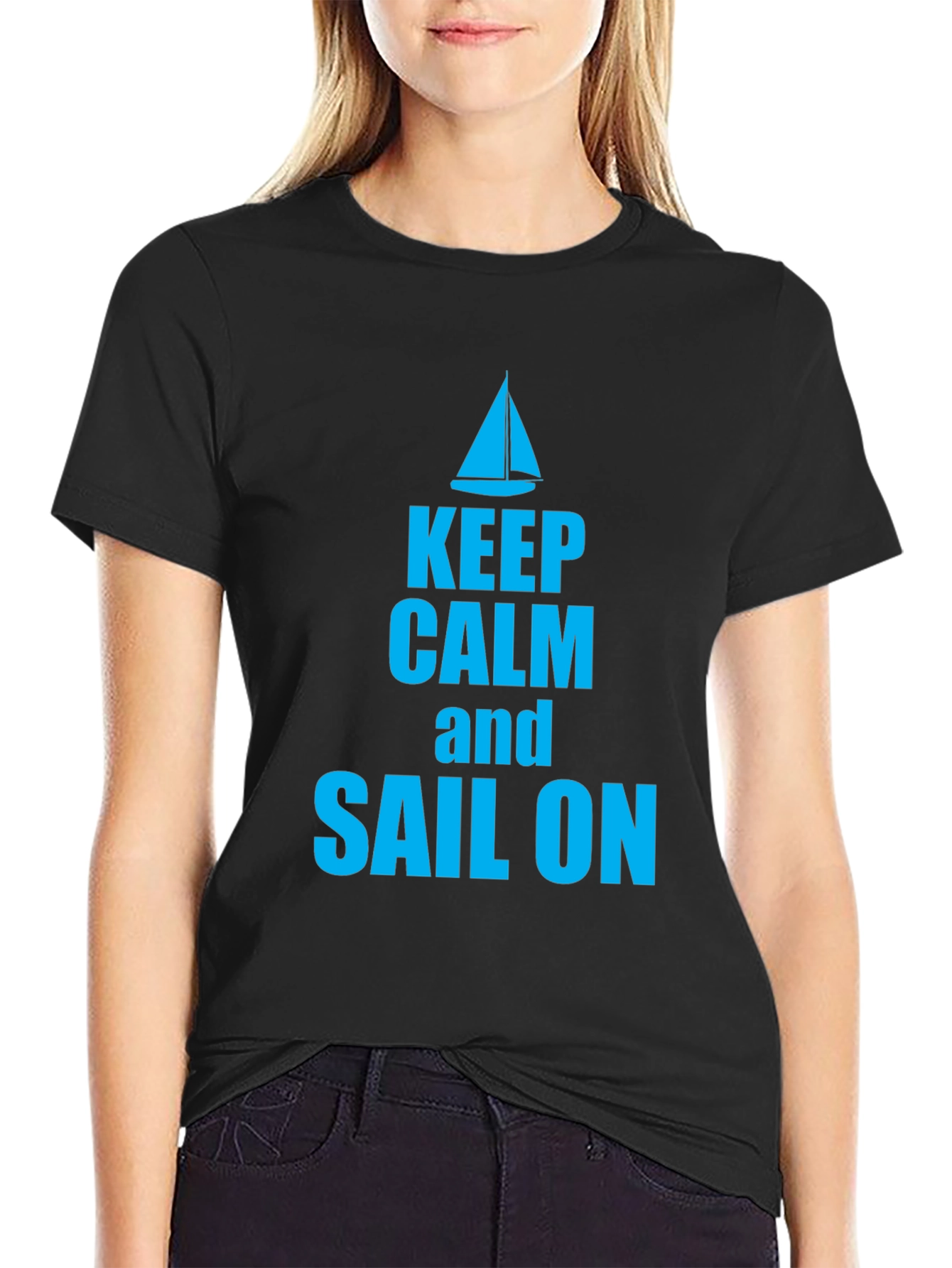 Keep Calm and Sail On Graphic T-Shirt