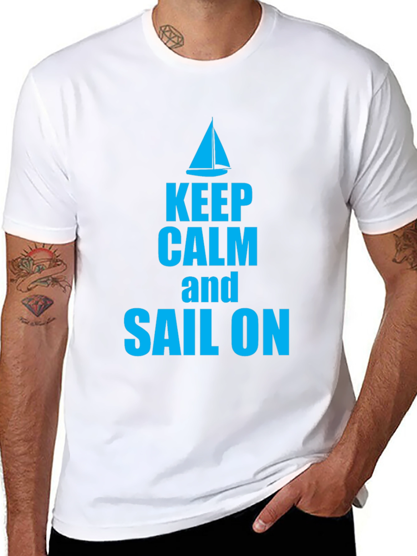 Keep Calm and Sail On Graphic T-Shirt