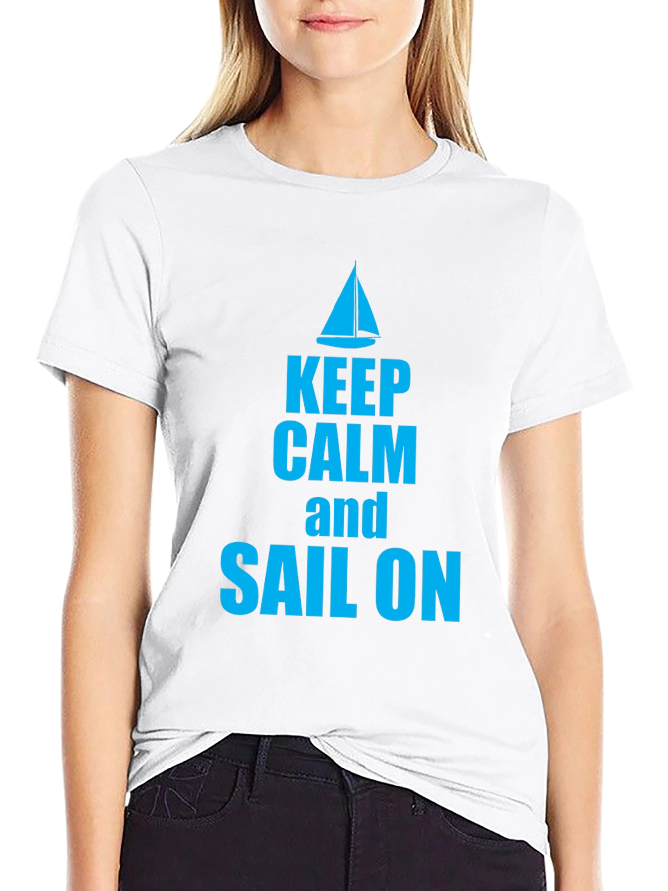 Keep Calm and Sail On Graphic T-Shirt