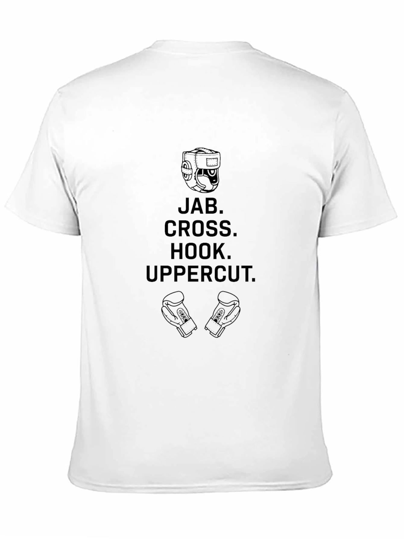 Boxing Moves Graphic Tee - Jab Cross Hook Uppercut