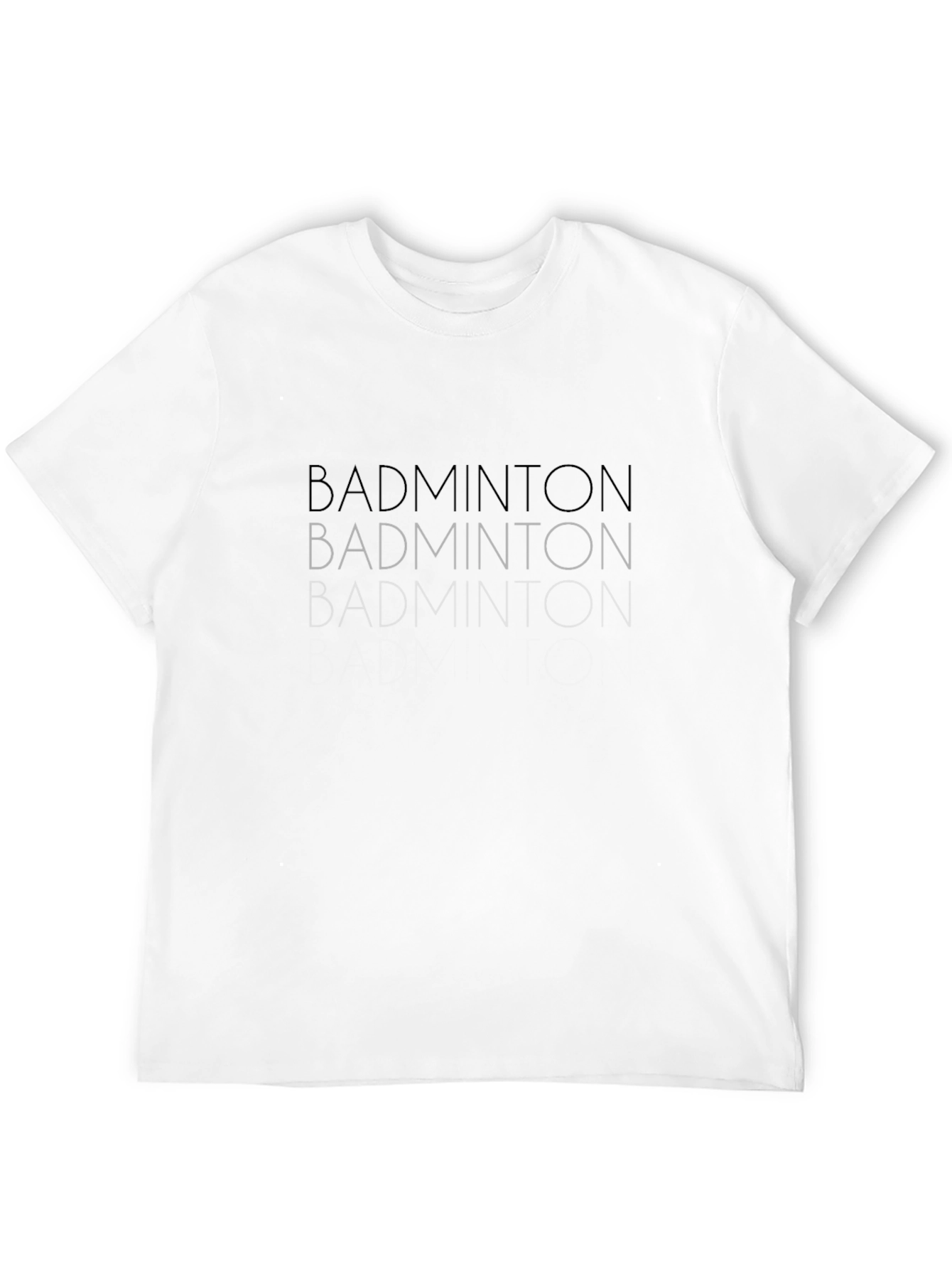 Black Badminton Graphic Tee - Stylish Sportswear