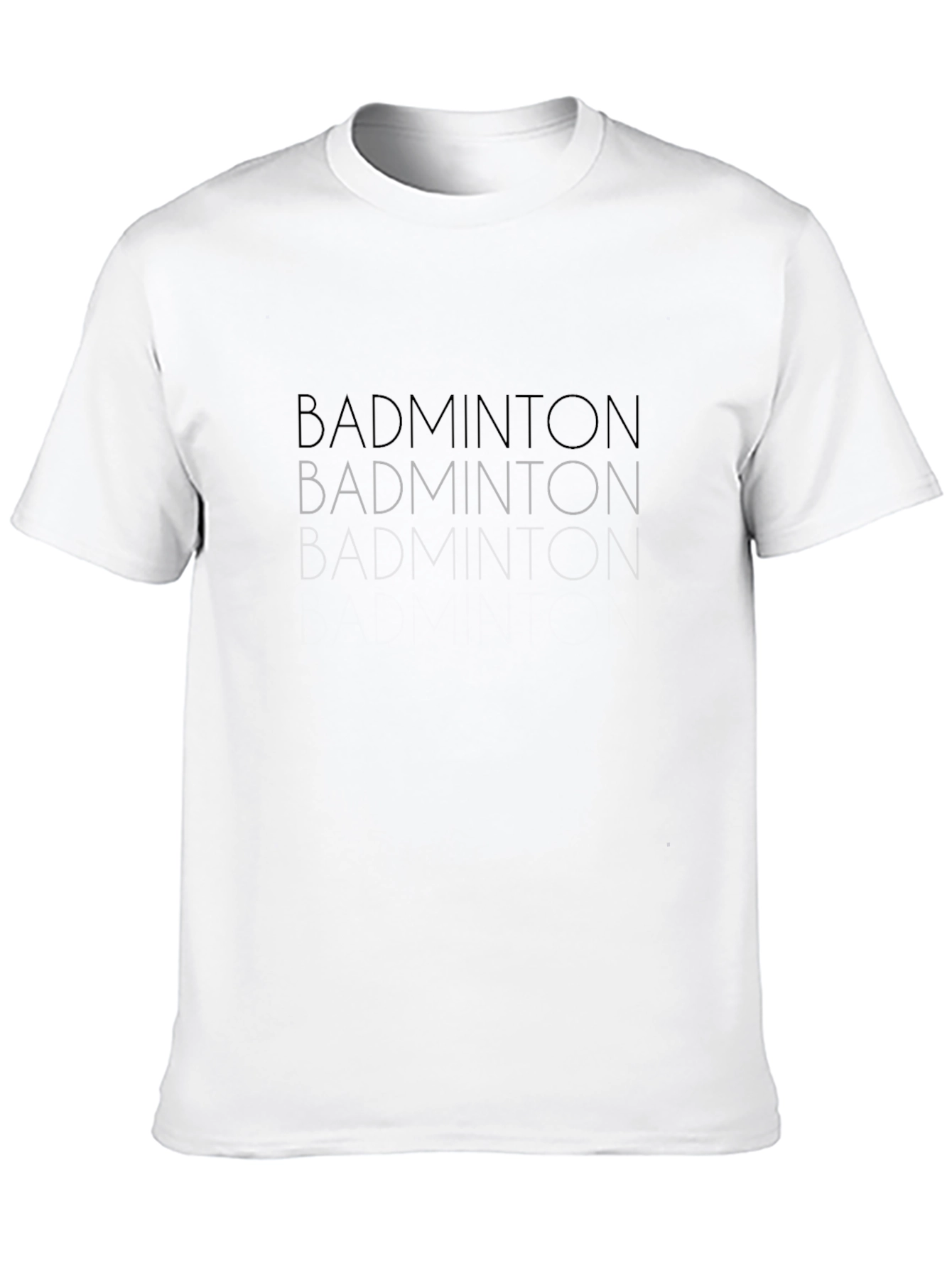 Black Badminton Graphic Tee - Stylish Sportswear