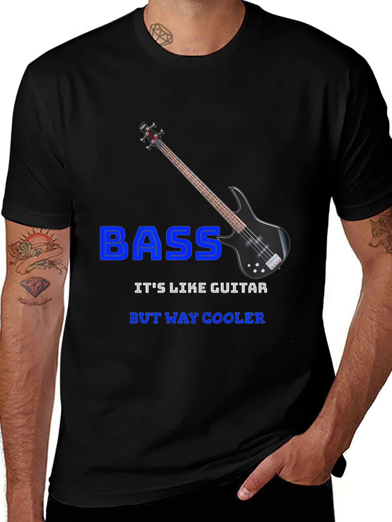 Bass Guitar Cool T-Shirt - Musician Gift