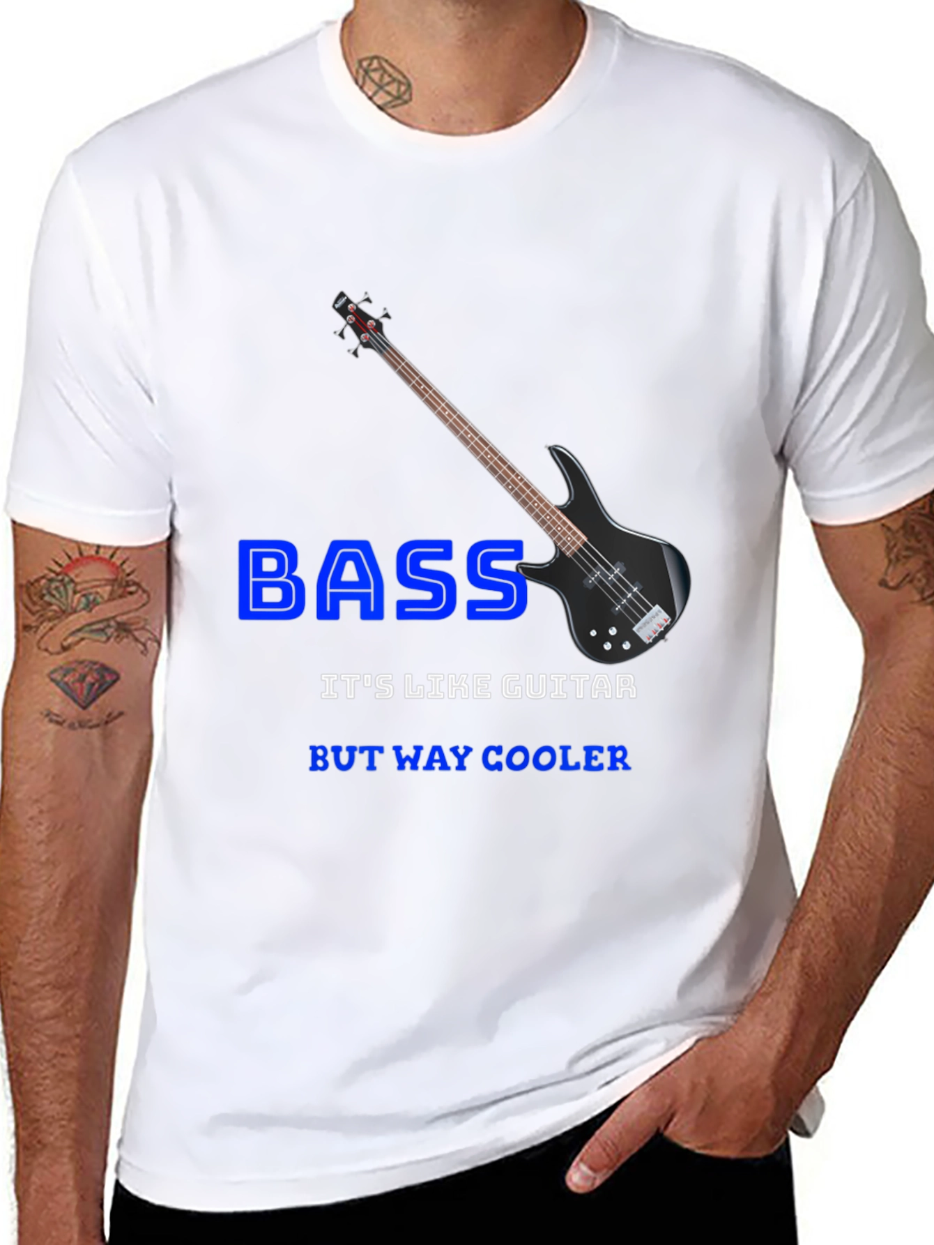 Bass Guitar Cool T-Shirt - Musician Gift