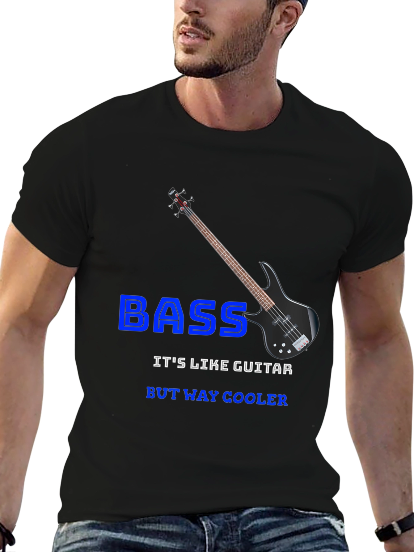 Bass Guitar Cool T-Shirt - Musician Gift