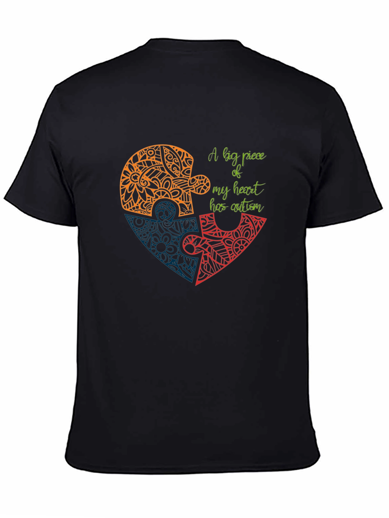 Autism Awareness Heart Puzzle T-Shirt