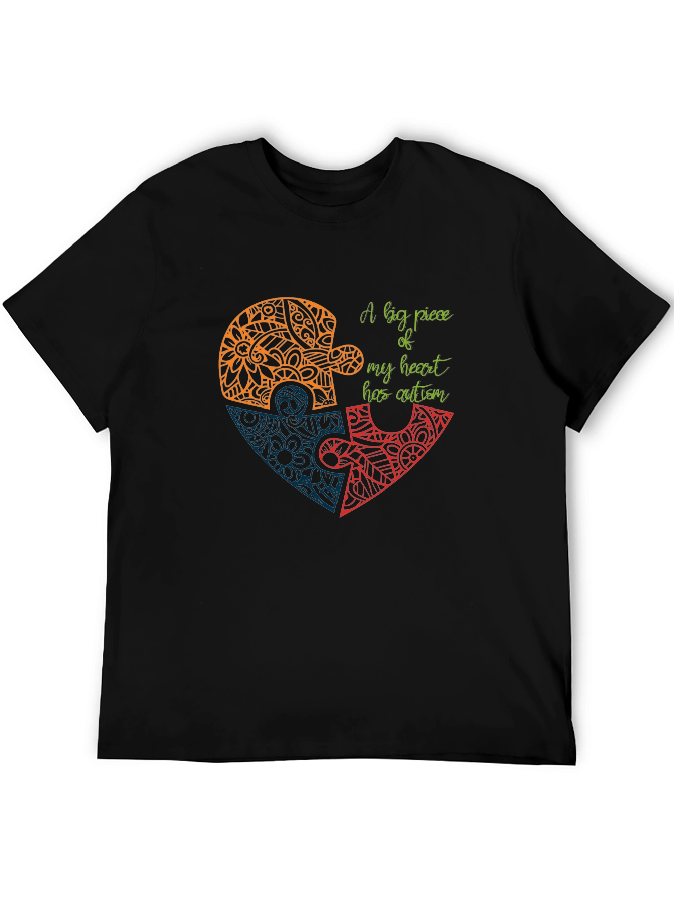 Autism Awareness Heart Puzzle T-Shirt