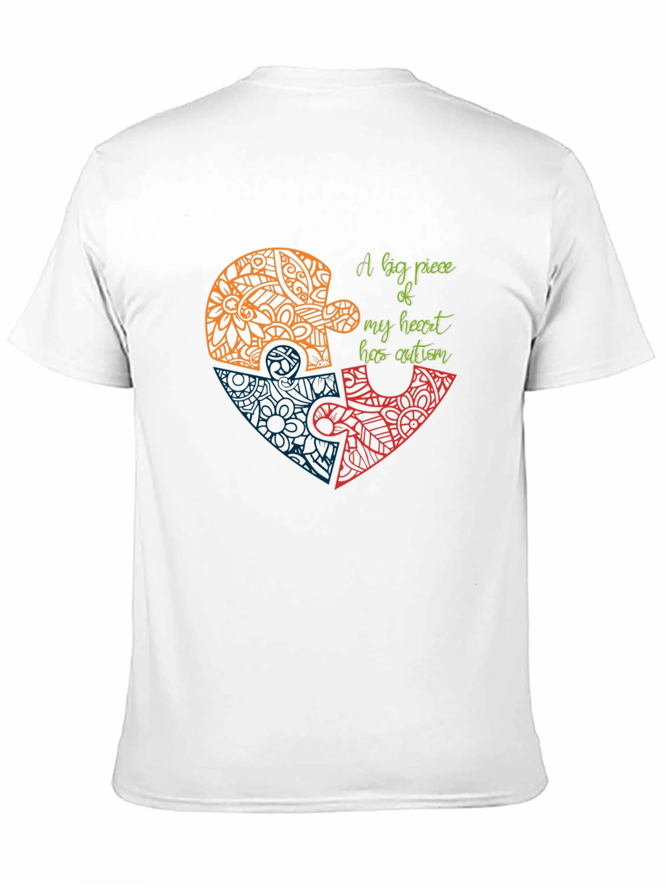 Autism Awareness Heart Puzzle T-Shirt
