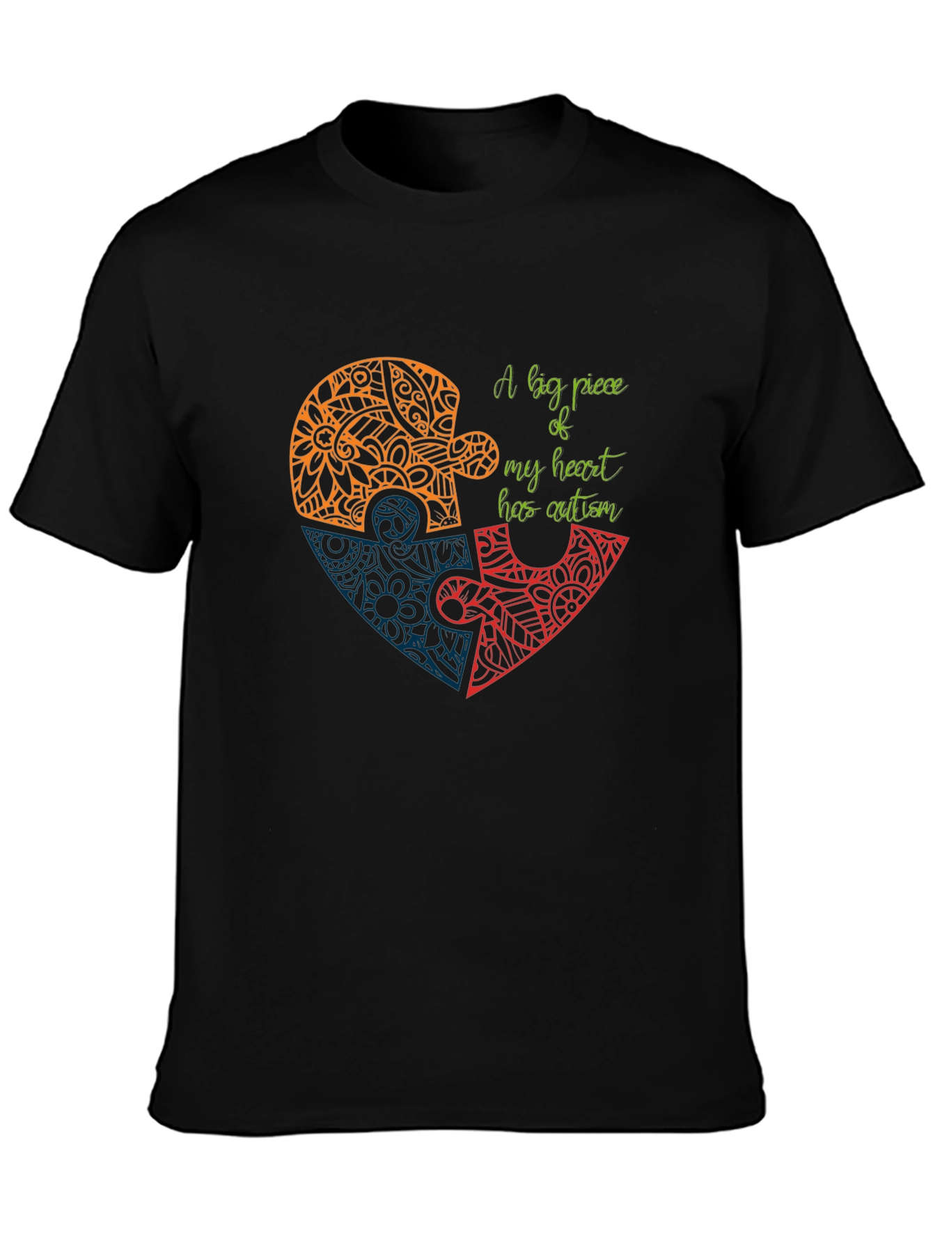 Autism Awareness Heart Puzzle T-Shirt