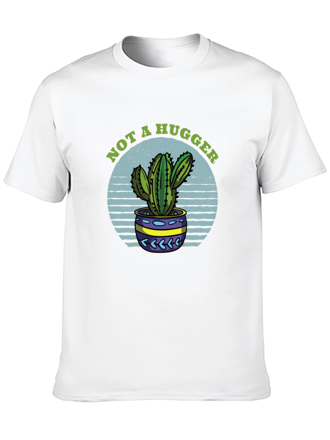 Not A Hugger Cactus T-Shirt - Funny Graphic Tee