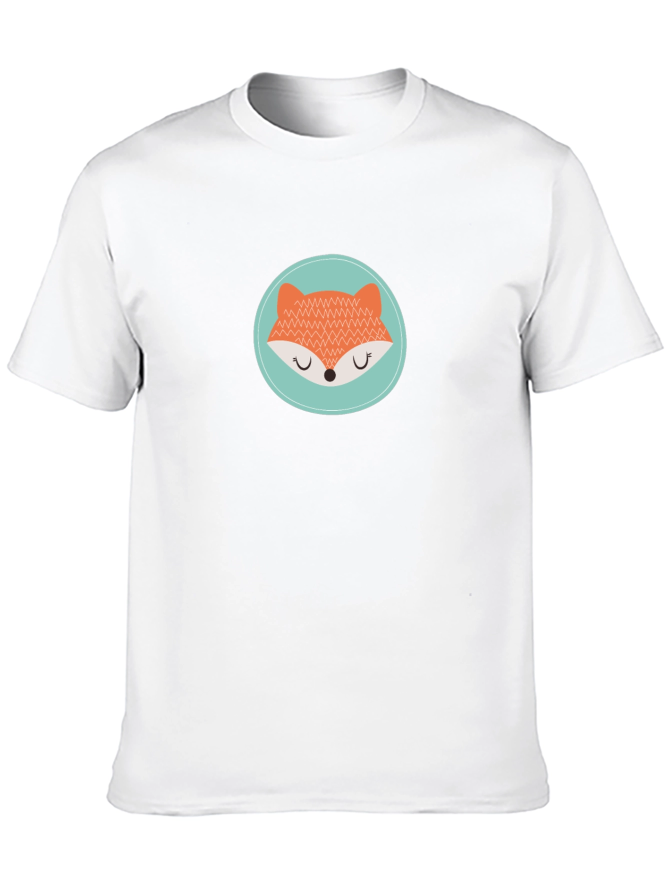 Cute Fox Graphic Tee - Unisex Black T-Shirt