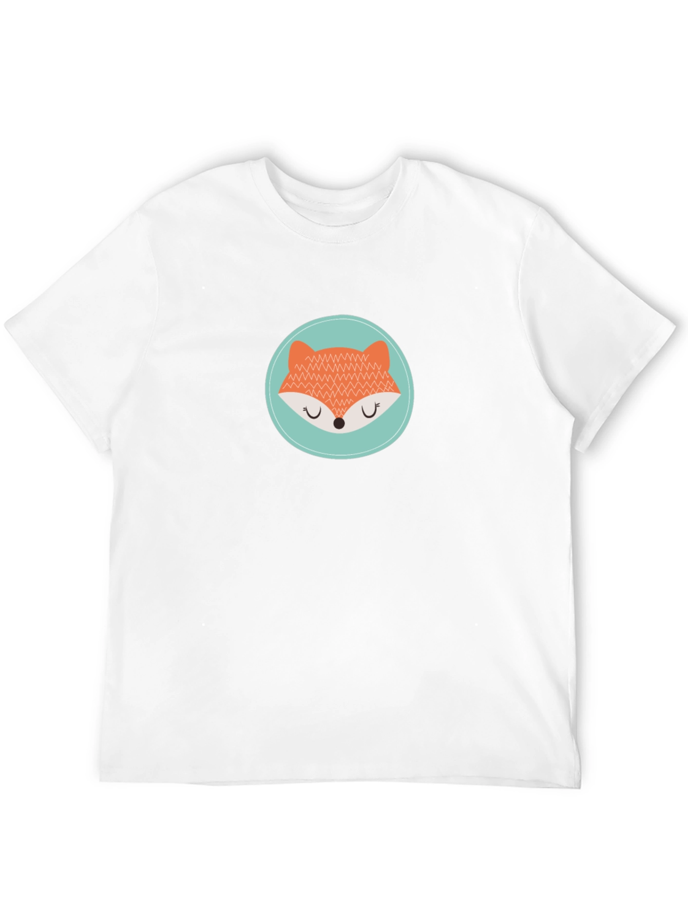 Cute Fox Graphic Tee - Unisex Black T-Shirt