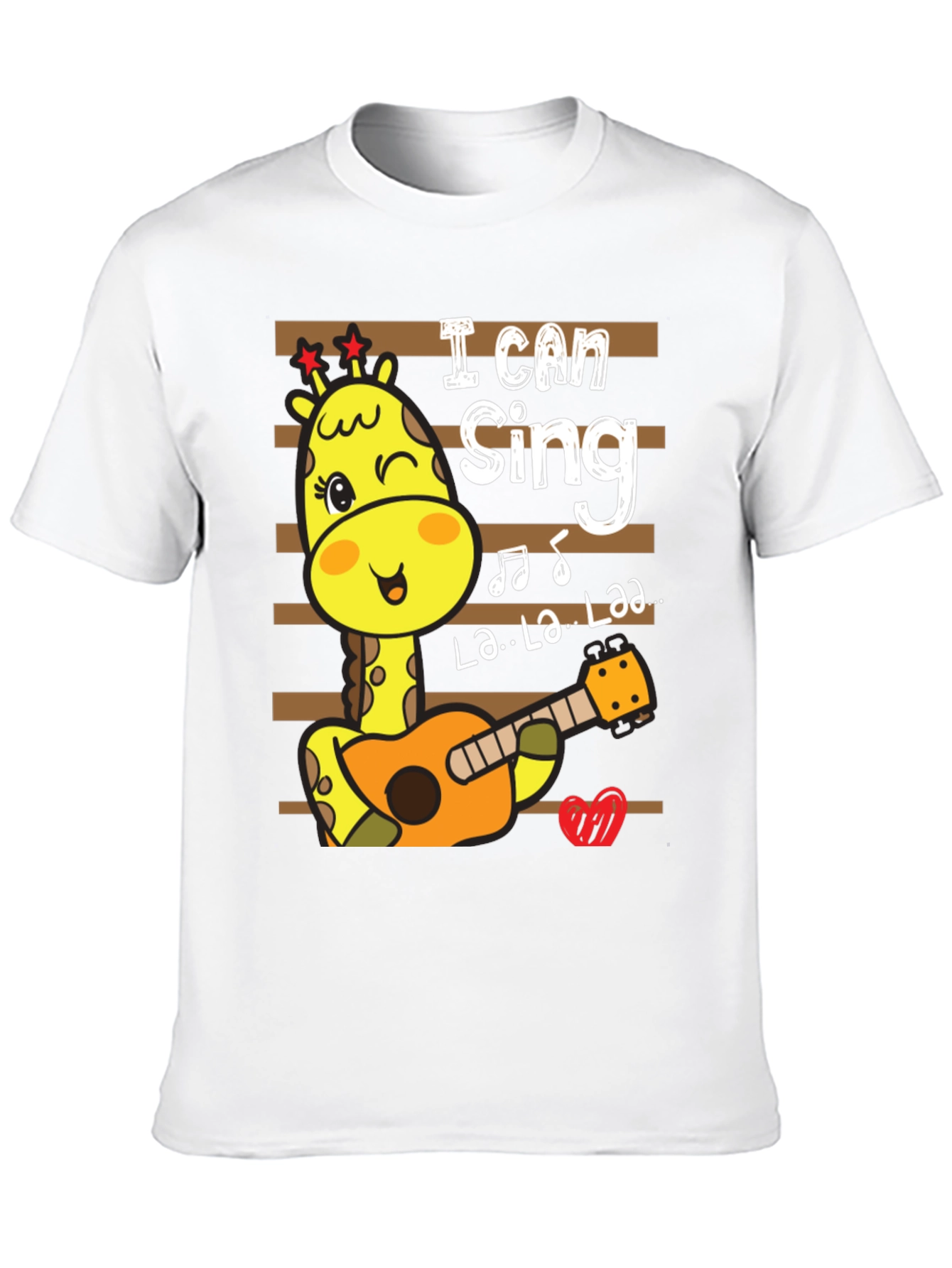 Cute Giraffe Singing T-Shirt