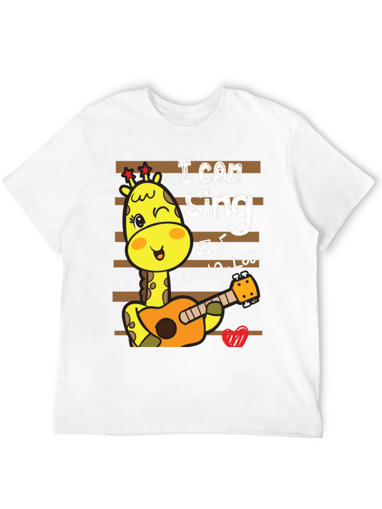 Cute Giraffe Singing T-Shirt