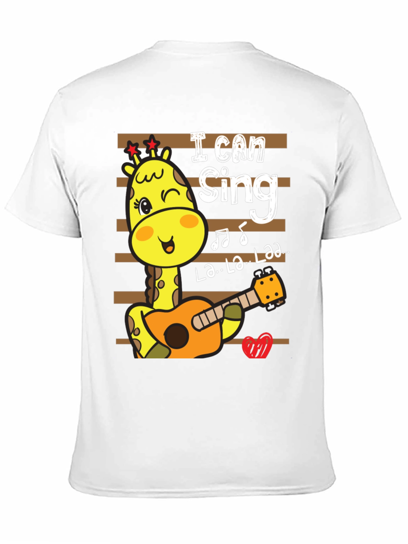 Cute Giraffe Singing T-Shirt