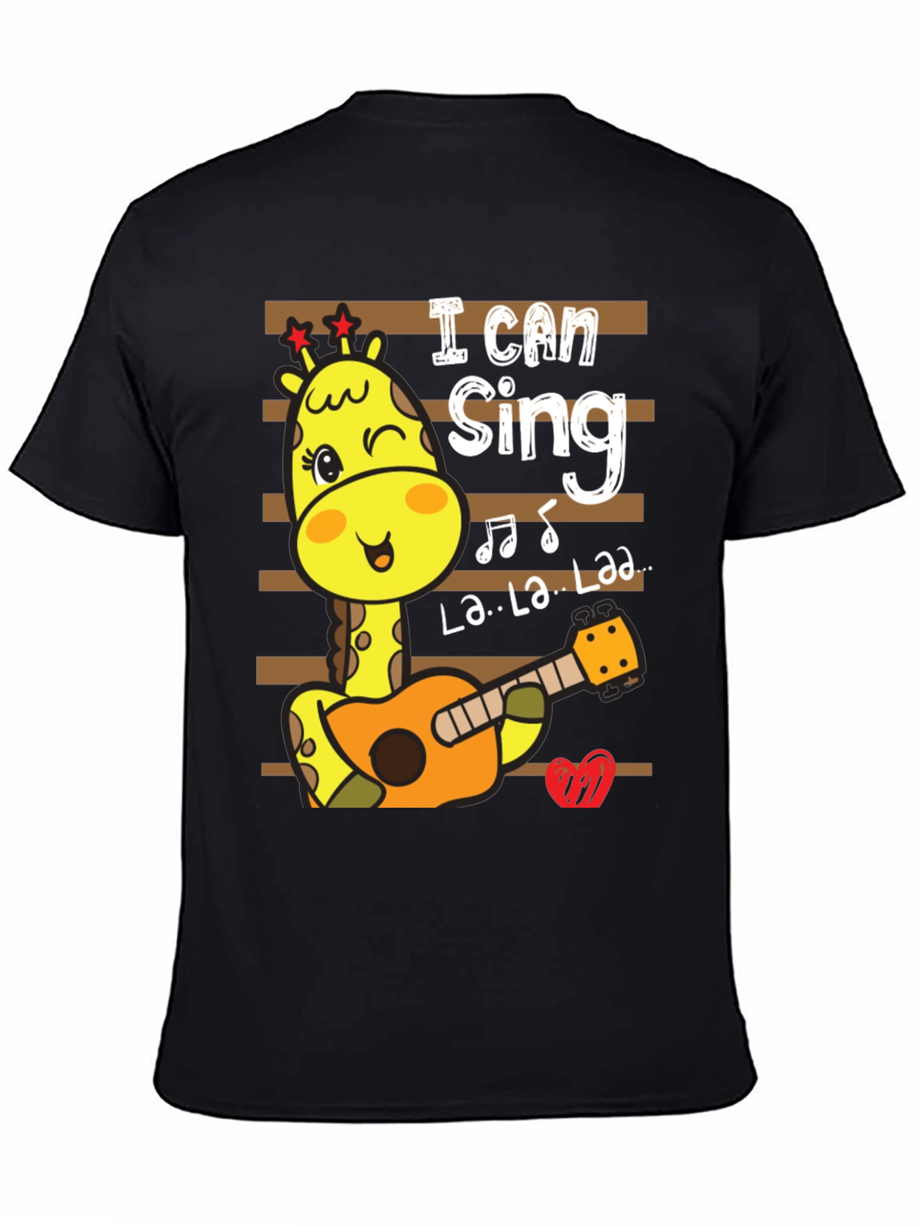 Cute Giraffe Singing T-Shirt